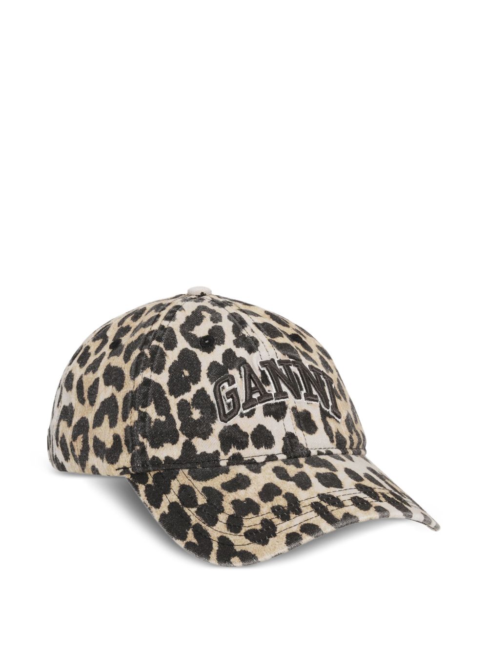 Ganni Leopard Cap – Cotton 100%