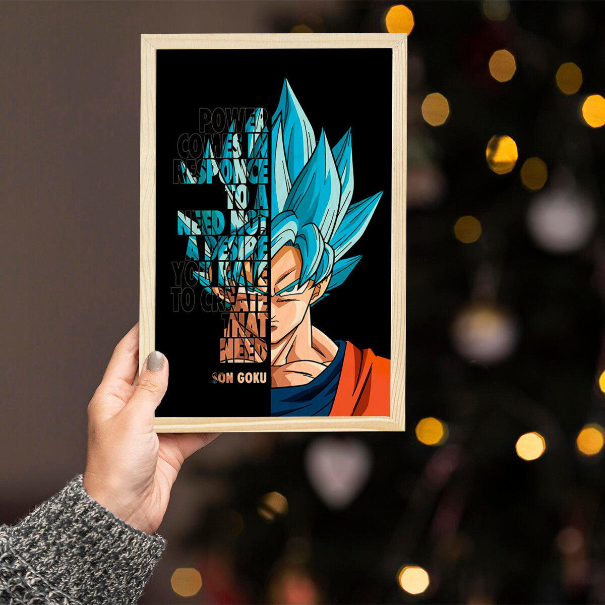 Bigsmall_cc Son Goku Wooden Wall Art - view 8