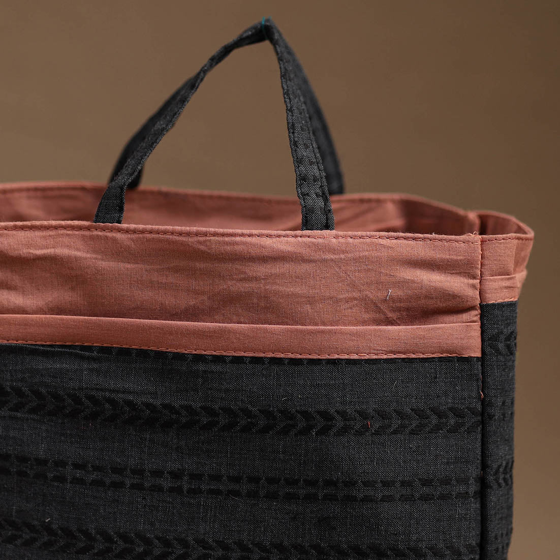 NOORI BAZAR Black - Handmade Cotton Multipurpose Cosmetic/Toiletry Bag 26 - view 3