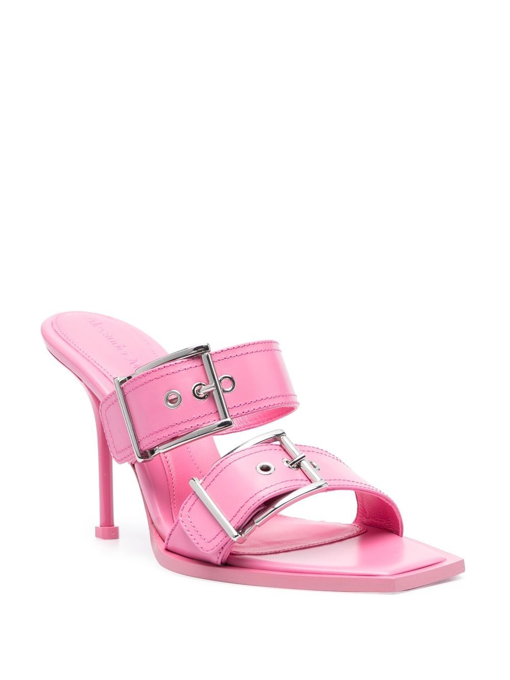 Alexander McQueen 100mm Buckle Leather Sandals - view 2