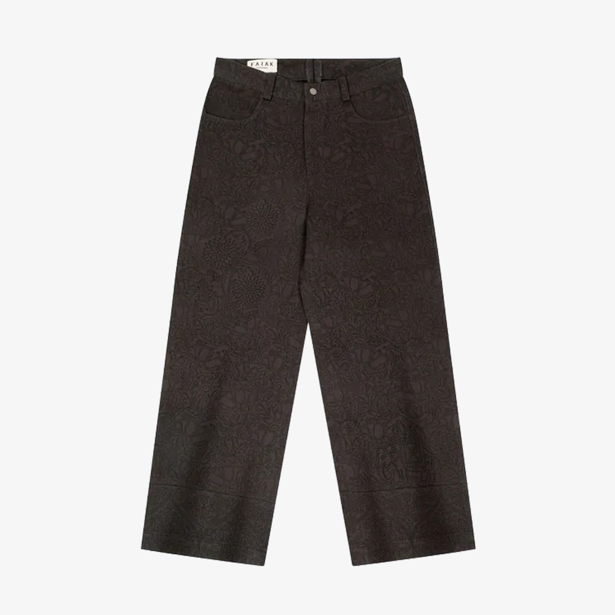 F A R A K | Basics Monochrome Pant { Brown - view 2