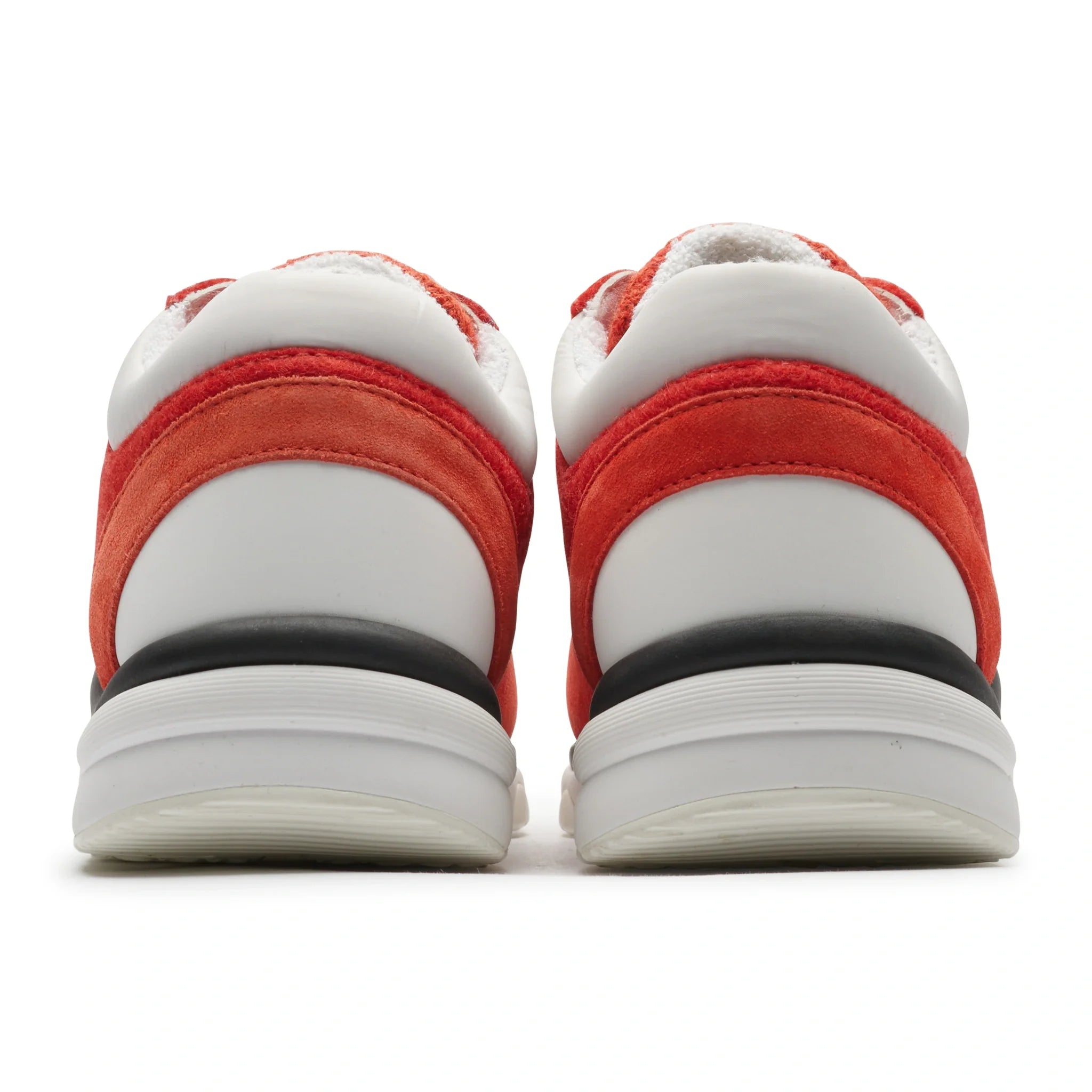 Chanel CC Logo Suede Red Tweed Sneaker - view 4