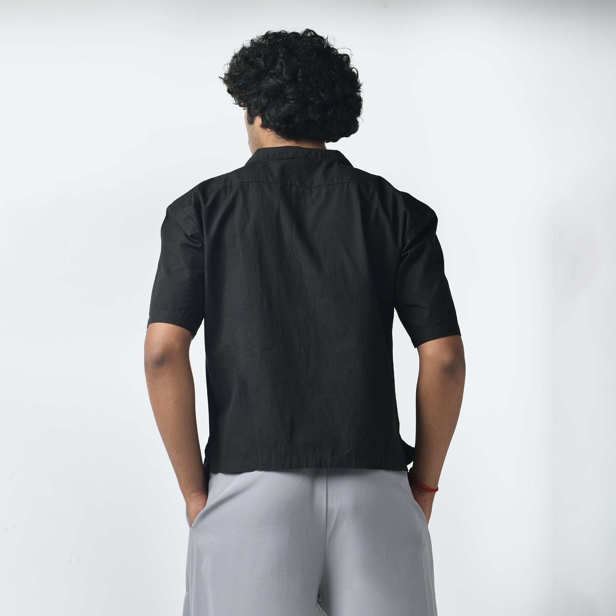 I Z F Black Bossman Shirt & Grey Air Parachute Pants - view 3