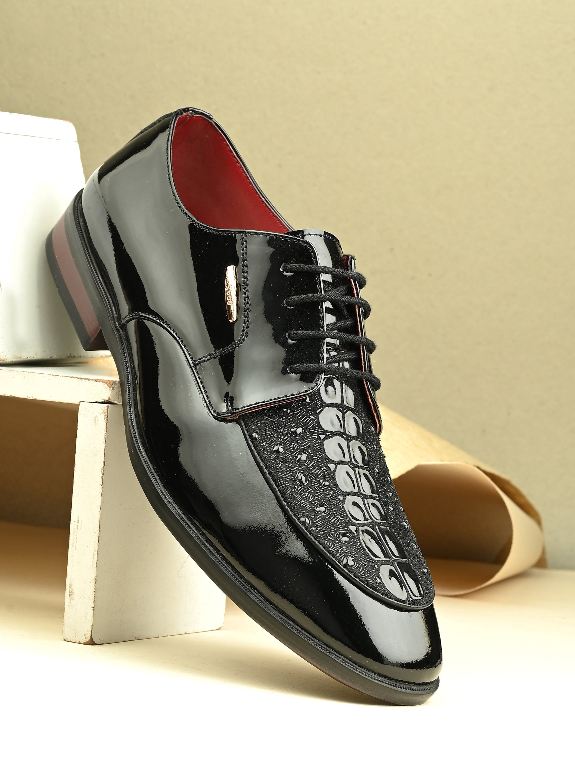 Egoss Shoes Titanium Party Lace-Ups by Aspeerio - view 2