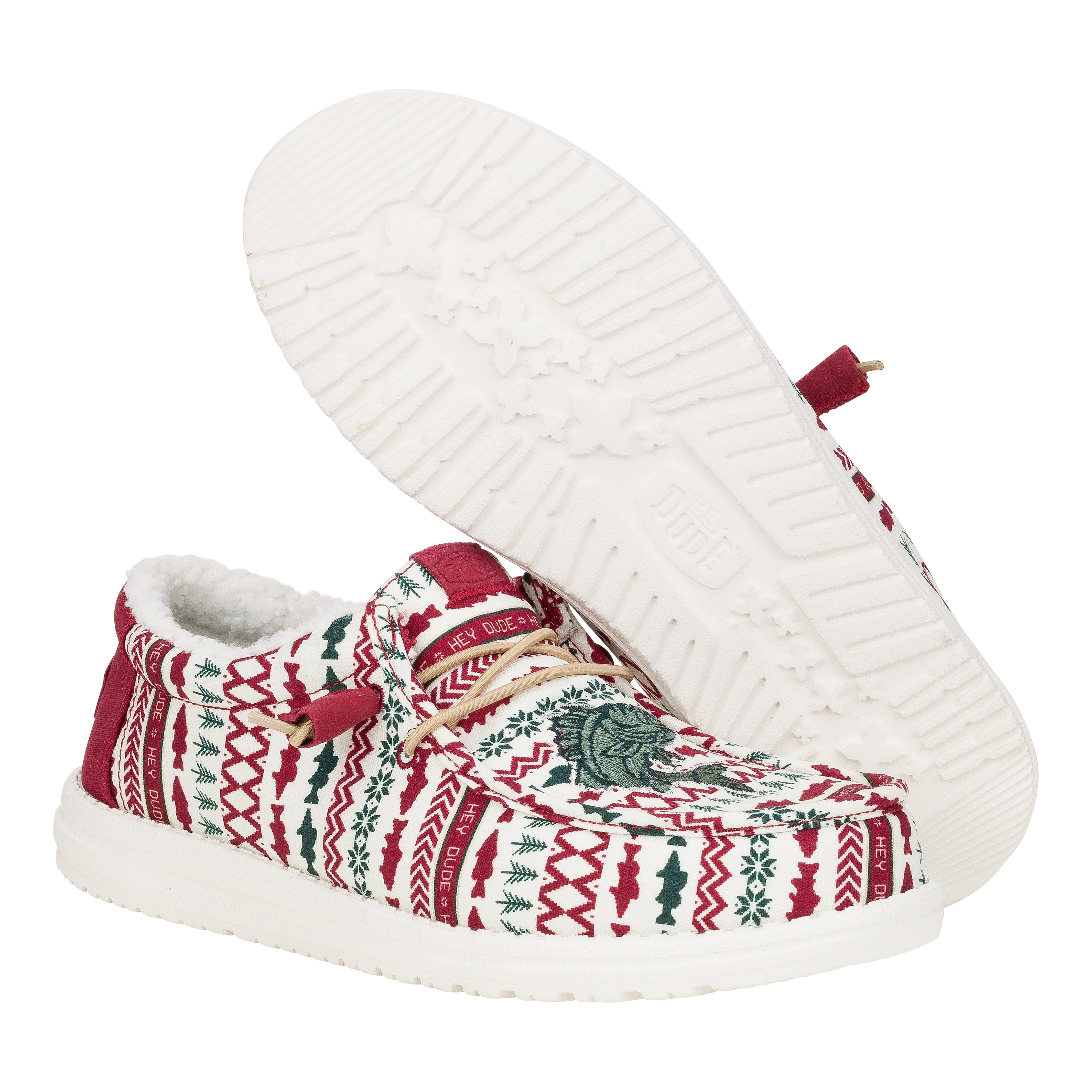 HEYDUDE shoes Wally Merry Fishmas Sweater - Multi/Red - view 3