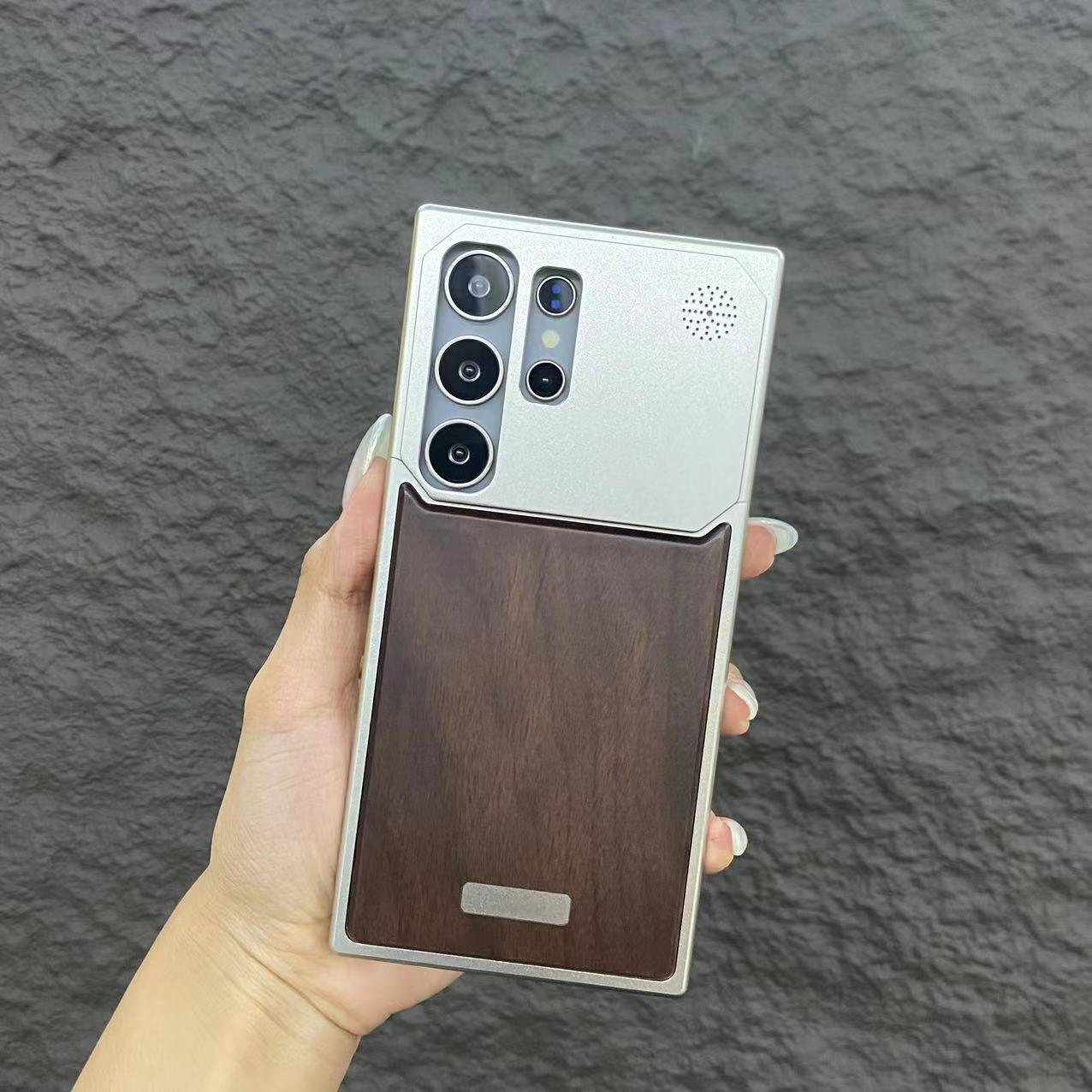 Million Cases Nature Wood Grain Metallic Case - Samsung
