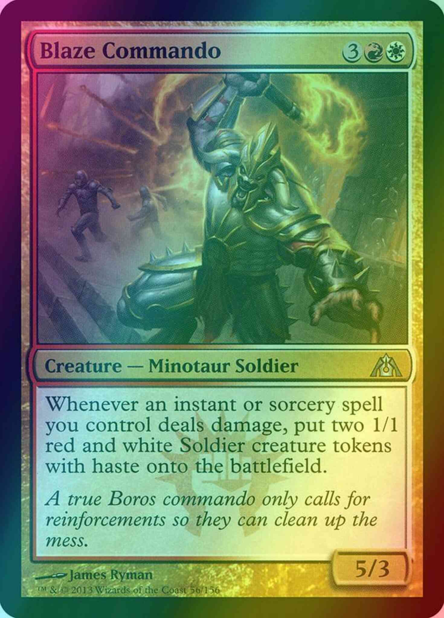 Blaze commando 56 – Magic Blaze Commando [56] [Dragon's Maze] [Foil]