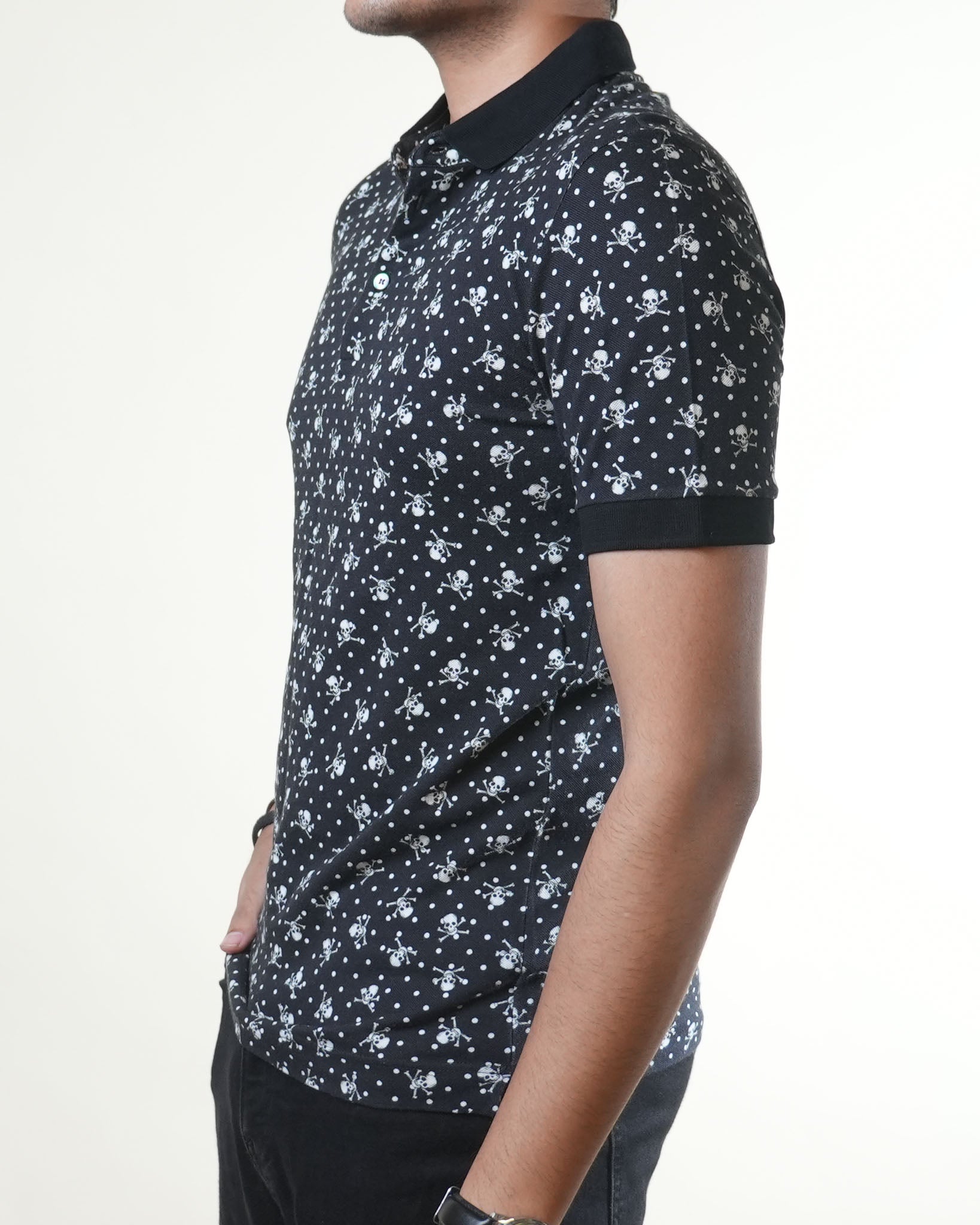 Dolce & Gabbana Skull Printed Black Tee - view 2