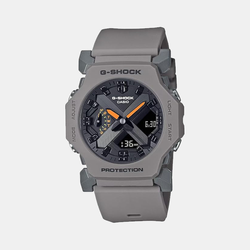 Casio G-Shock Men Quartz Grey Dial Analog-Digital Resin Watch G1701
