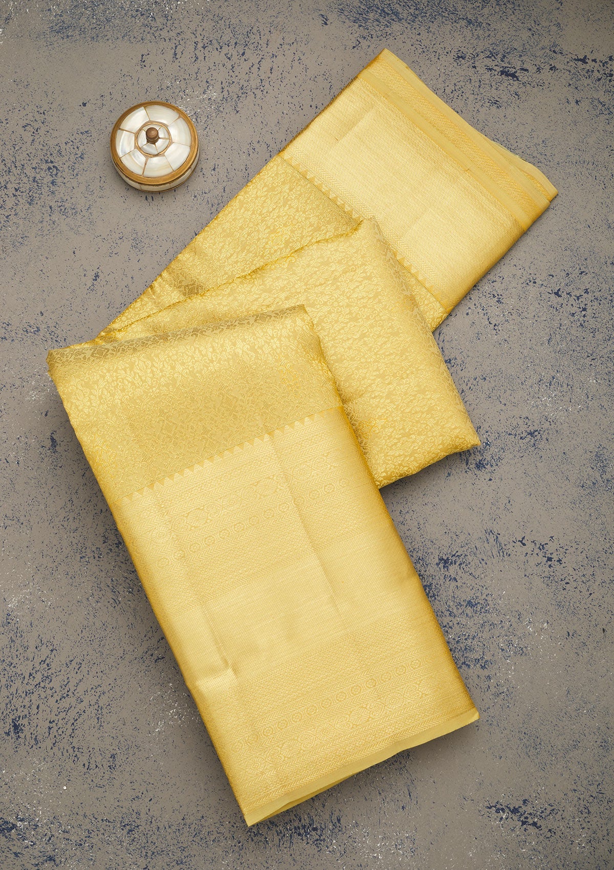 Koskii Beige Zariwork Pure Silk Saree – Women's