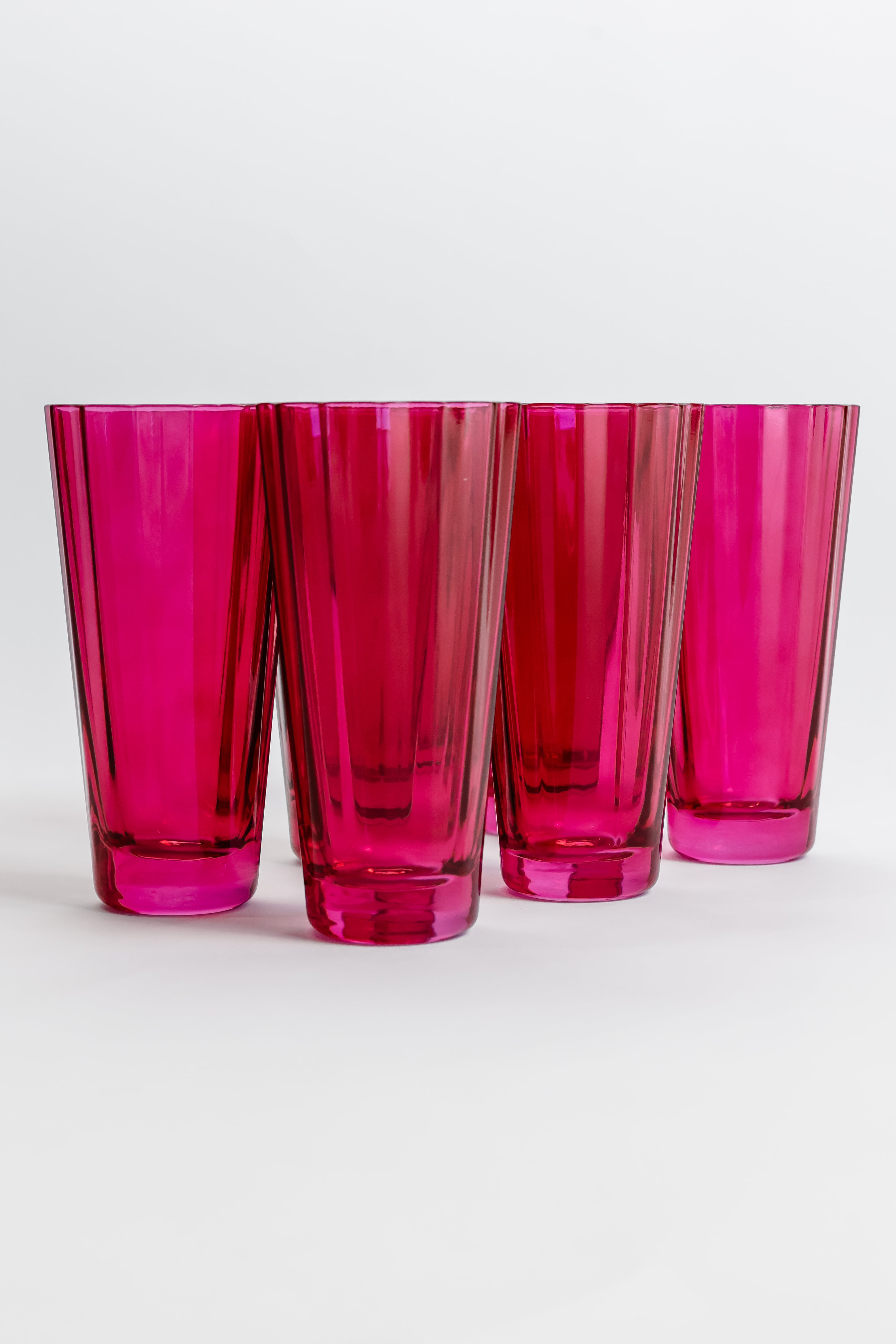 Estelle Colored Glass Estelle Colored Sunday High Balls - Set of 6 {Fuchsia}