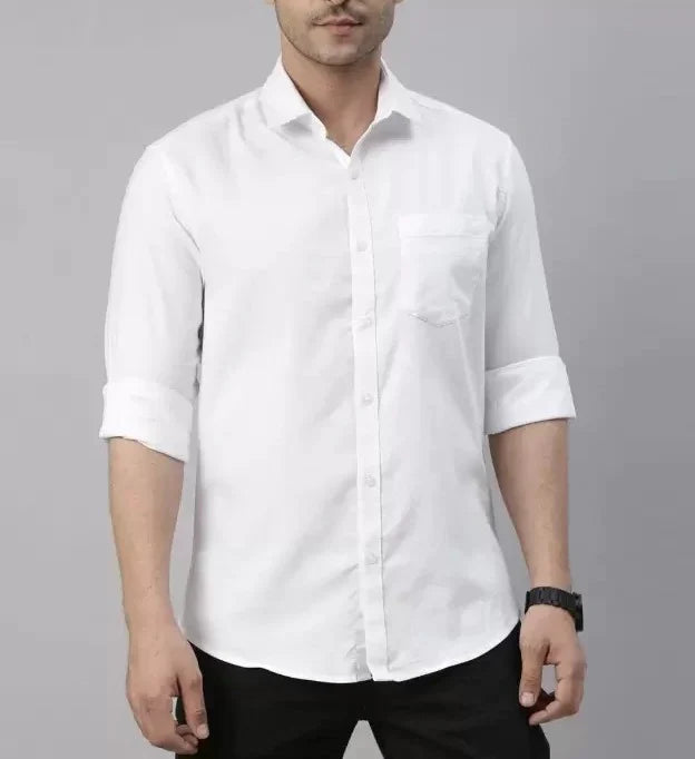 BlackTree Combo of 3 Cotton Shirt for Man (Pink, Sky Blue and White) - view 4