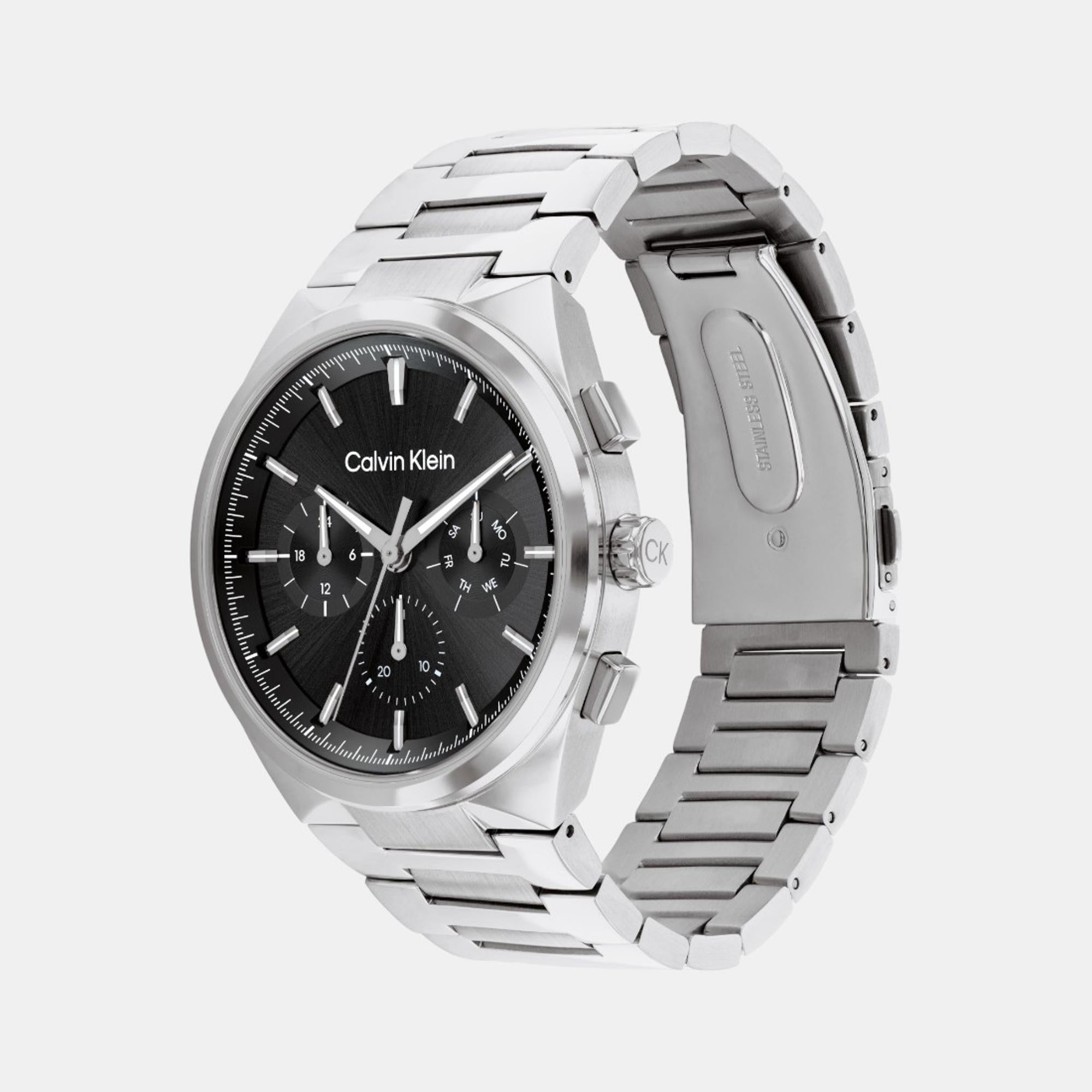 Calvin Klein Distinguish Men Quartz Black Dial Chronograph Stainless Steel Watch 25200459 - view 2