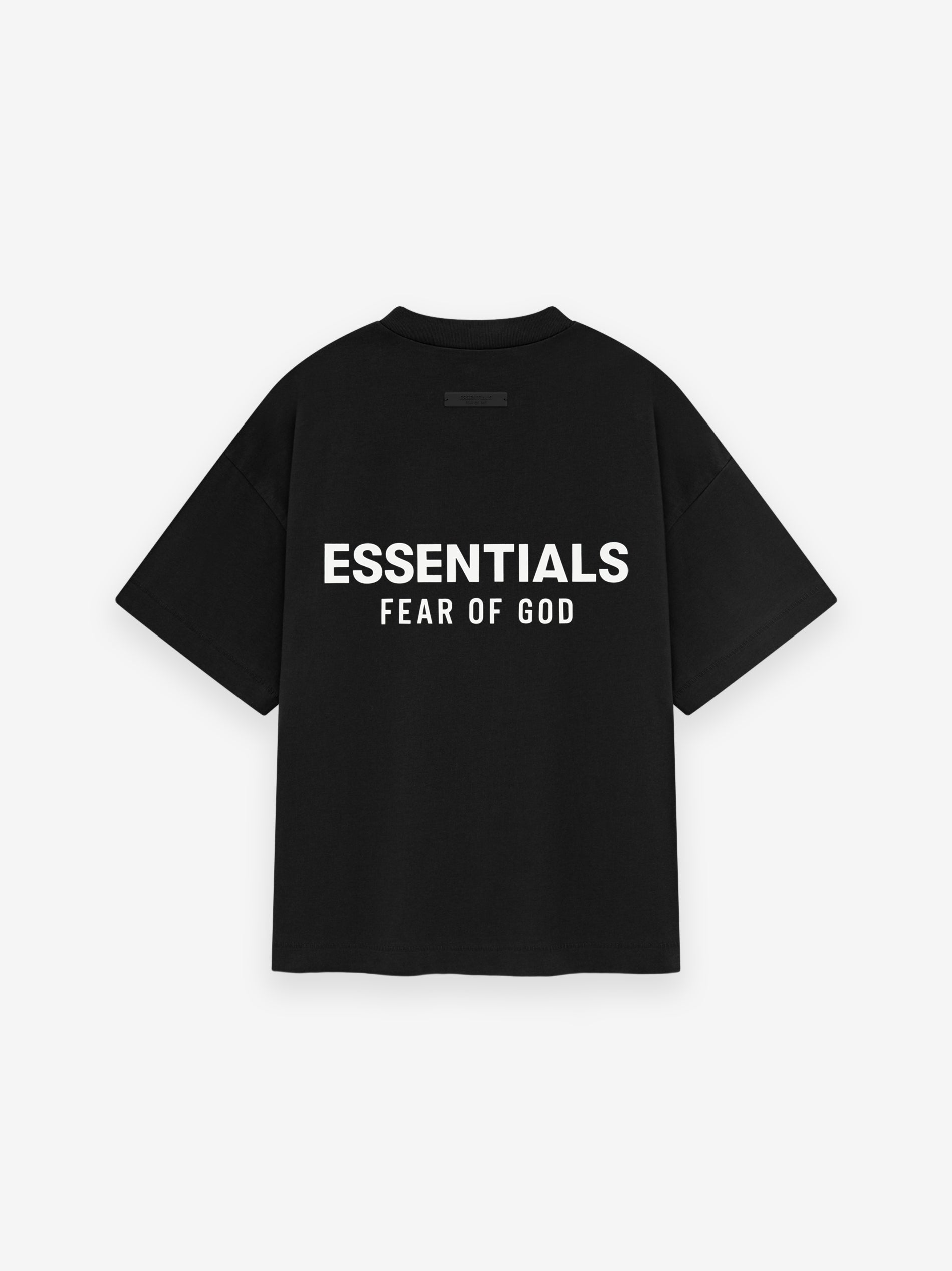 ESSENTIALS Kid's Jersey Crewneck Tee – Black - view 2