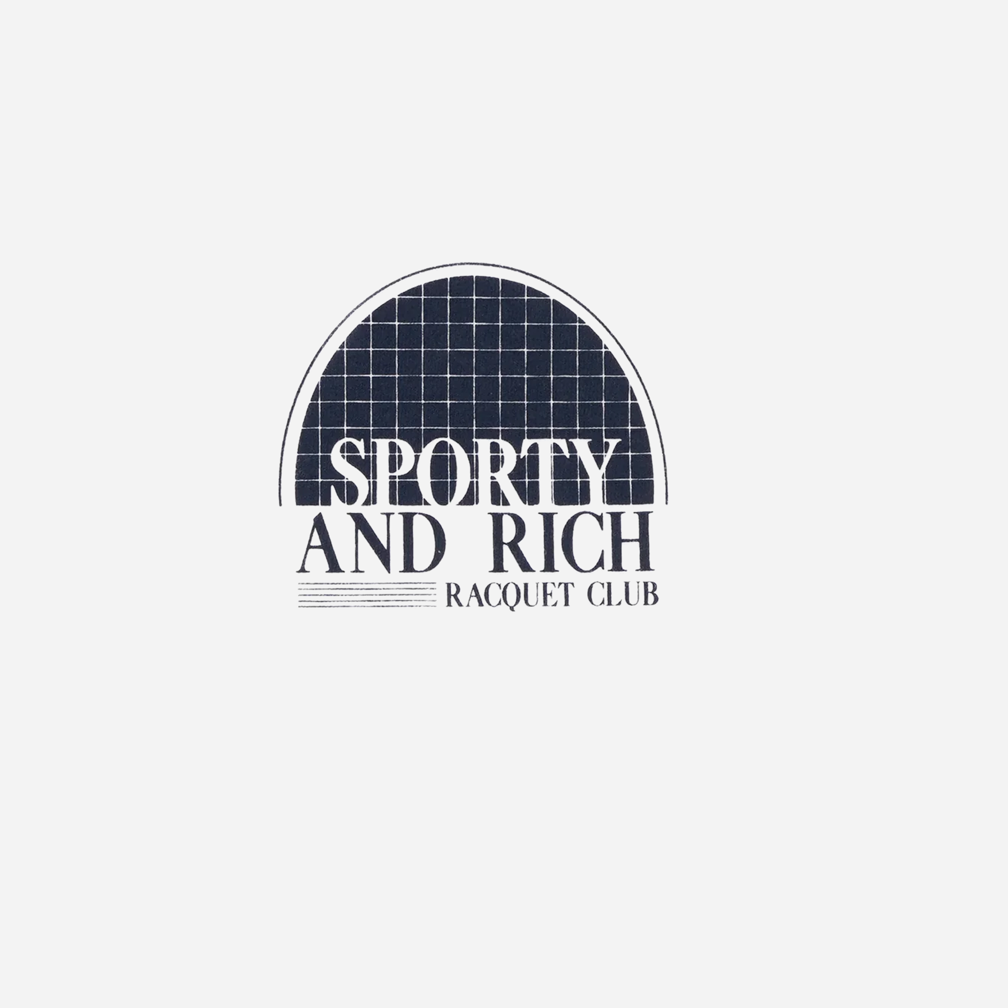 Sporty&Rich Racquet Club T-Shirt - White/Navy - view 2