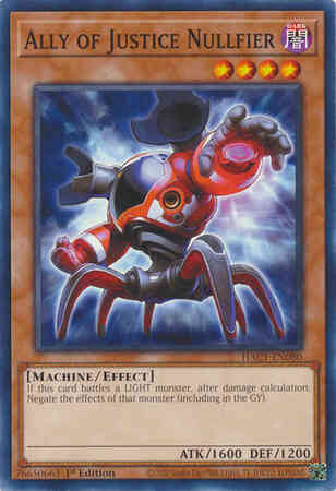 Yu-Gi-Oh! Ally of Justice Nullfier - HAC1-EN080 - Common - 1st Edition