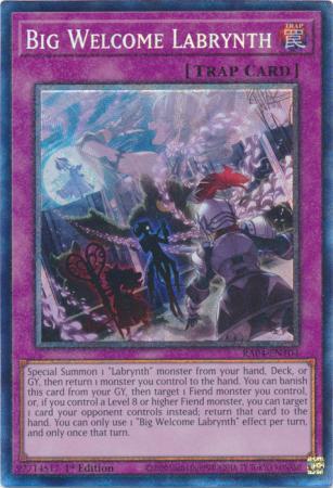 Yu-Gi-Oh! Big Welcome Labrynth - RA04-EN104 - Collector's Rare - 1st Edition