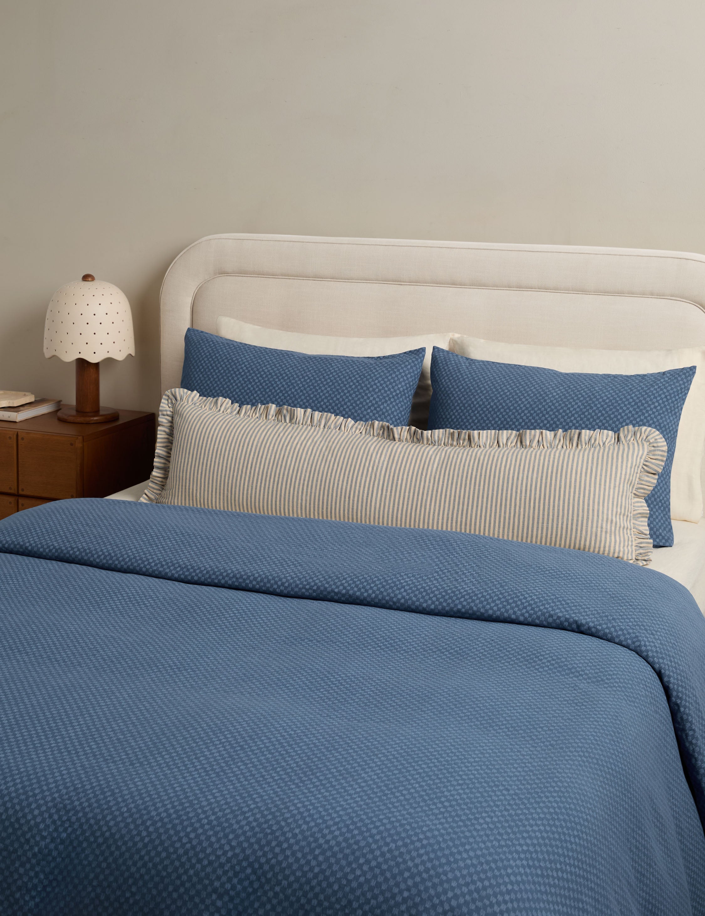 Lulu and Georgia Kuvio Linen Cotton Duvet Cover by Sarah Sherman Samuel