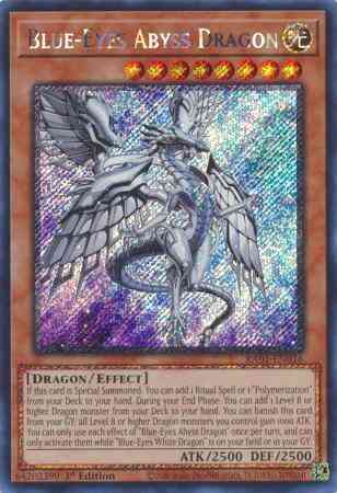 Yu-Gi-Oh! Blue-Eyes Abyss Dragon - RA01-EN016 - Platinum Secret Rare - 1st Edition