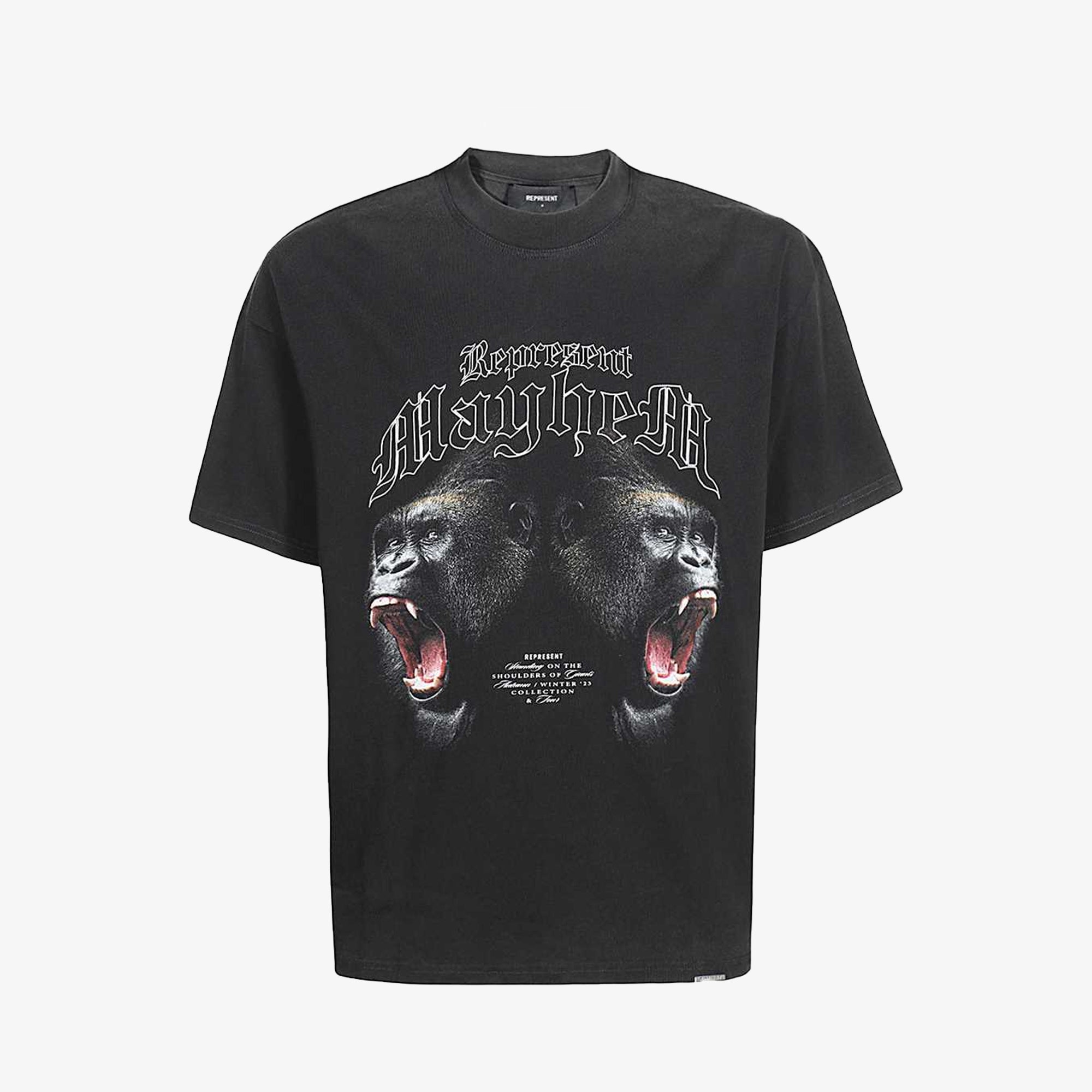 Represent | MAYHEM T-SHIRT { VINTAGE BLACK - view 5