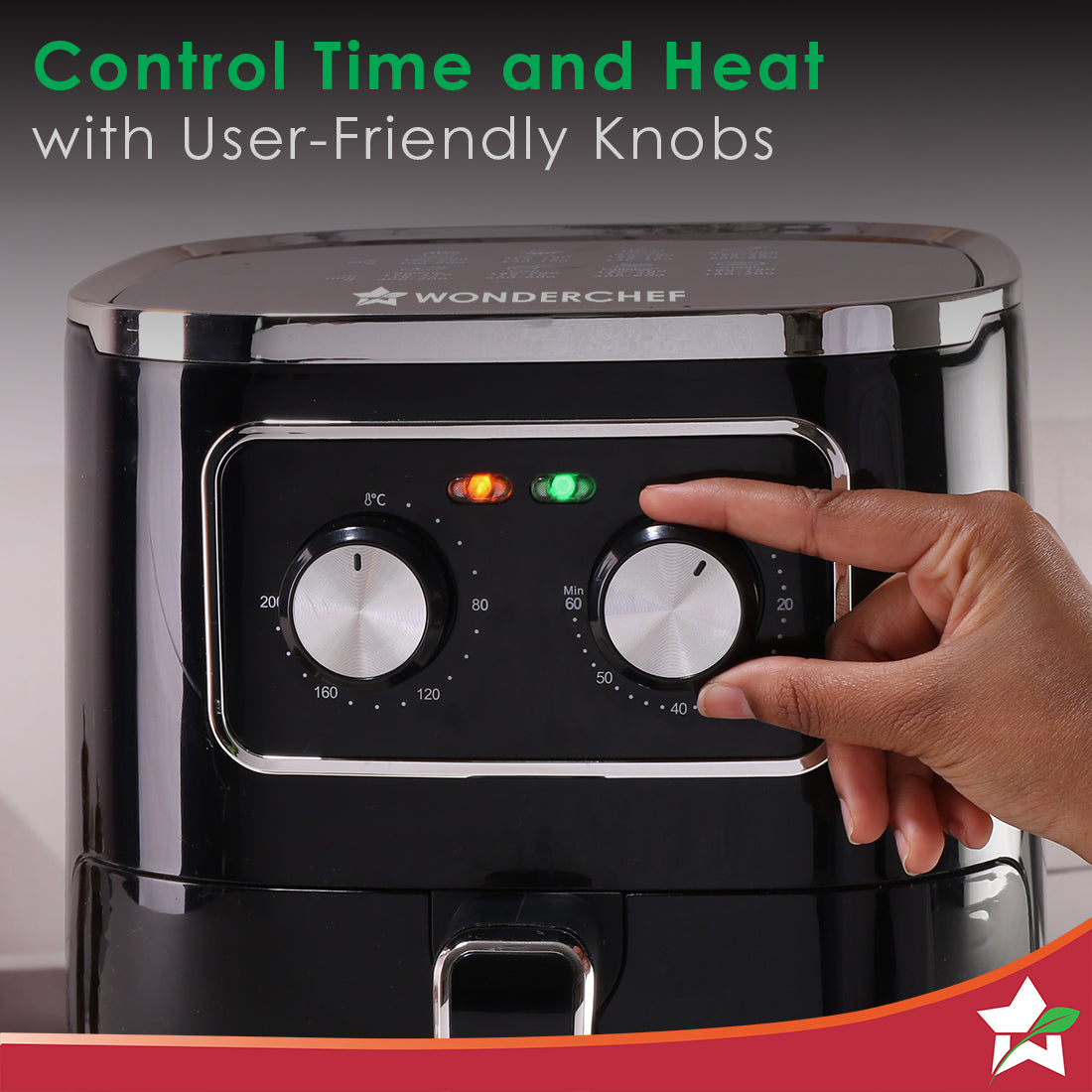 Wonderchef Platinum Manual Air Fryer | 5L | Rapid Air Technology - view 6