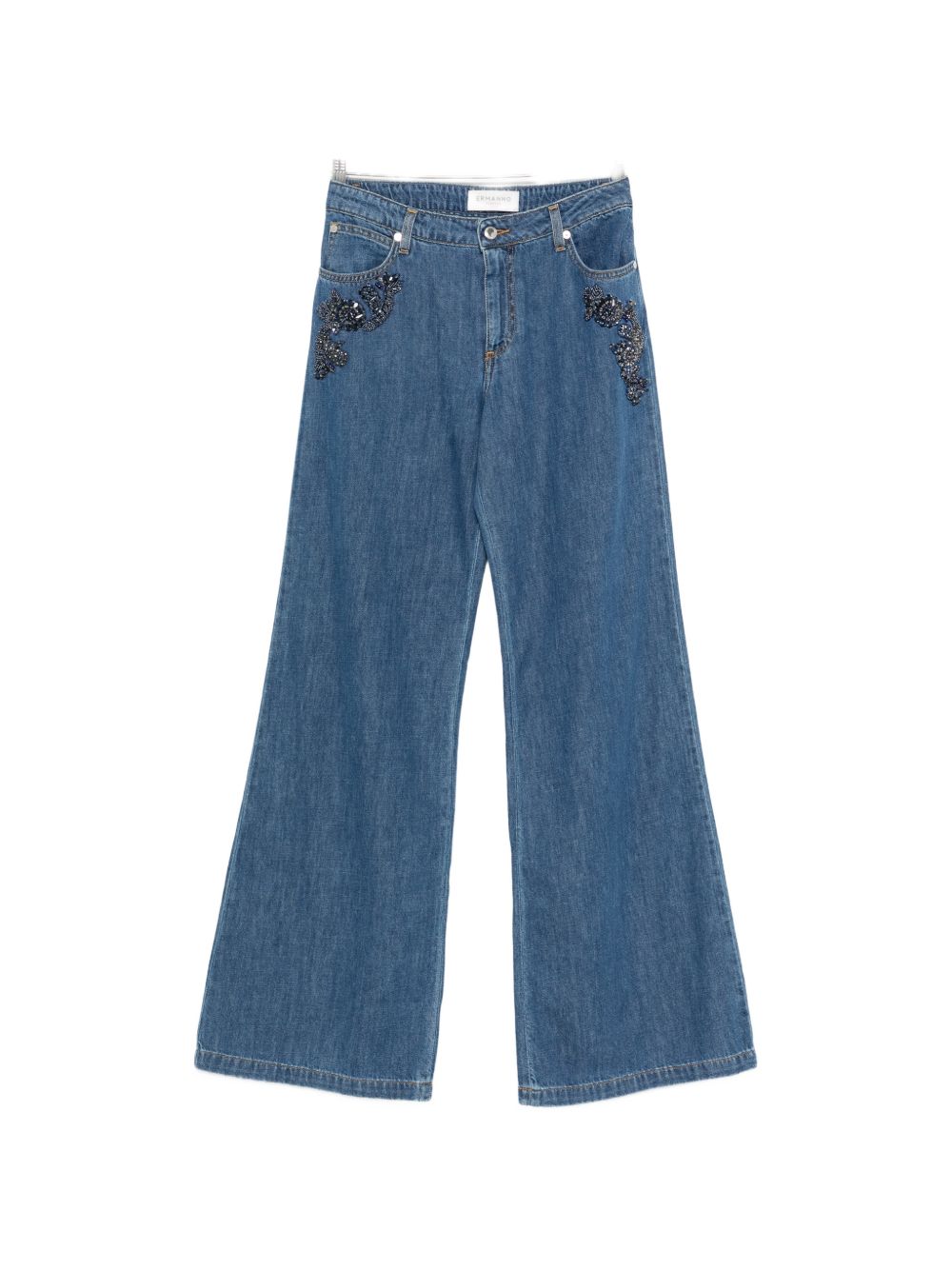 Ermanno Firenze Flared leg denim jeans – Outer: Cotton 100%
