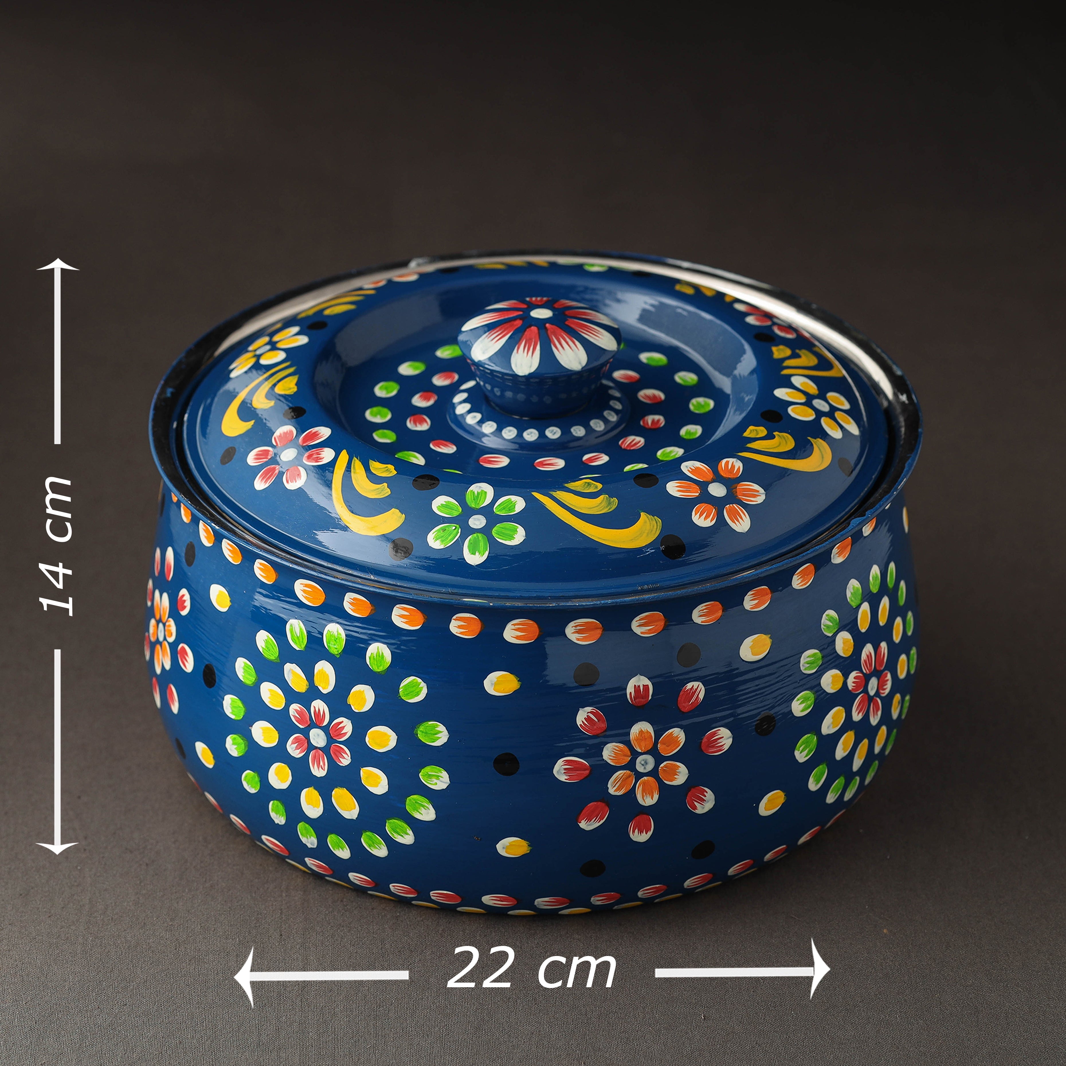 AAYAAS Banaras Handpainted Stainless Steel Casserole - view 3