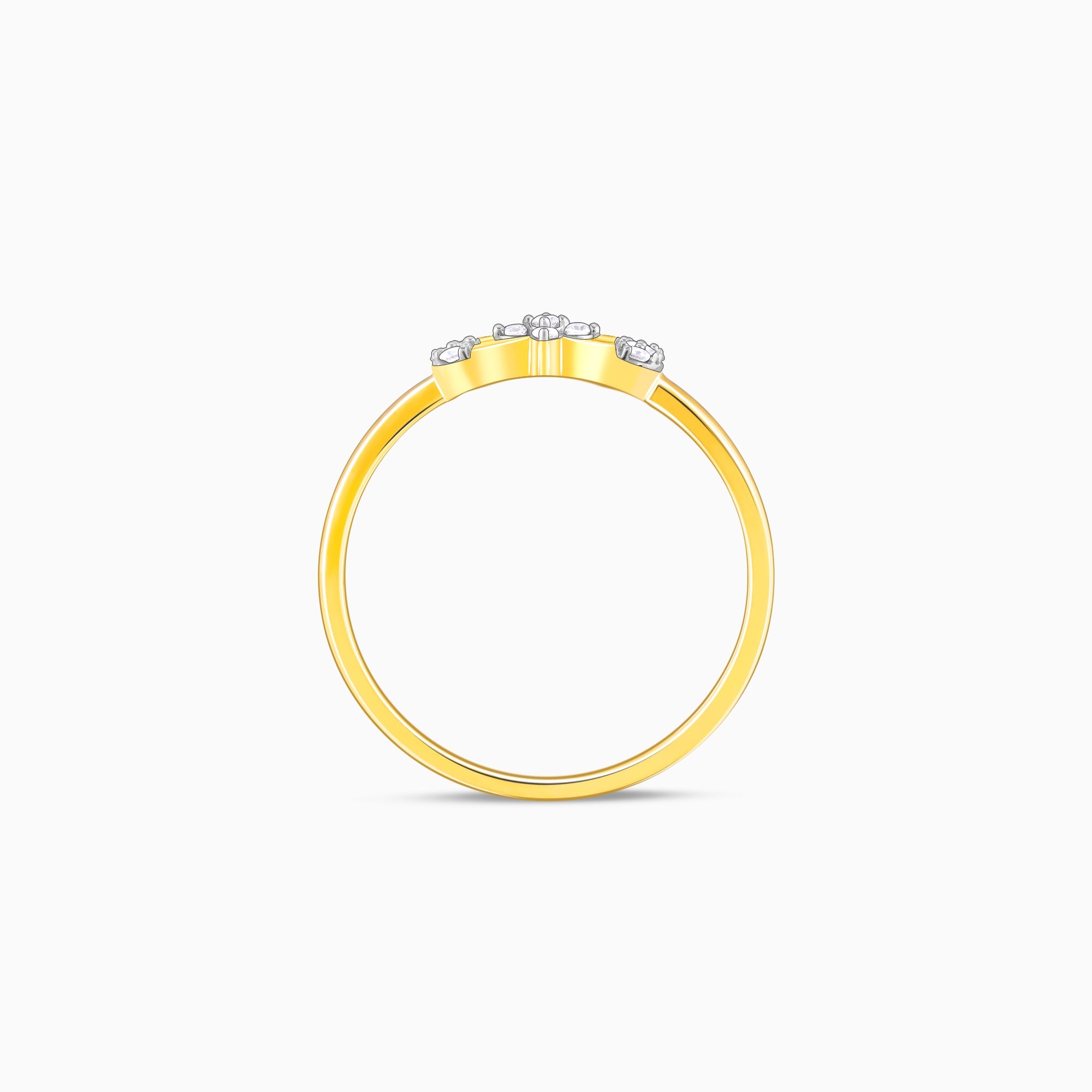 GIVA Jewellery Gold Forever You Diamond Ring - view 5