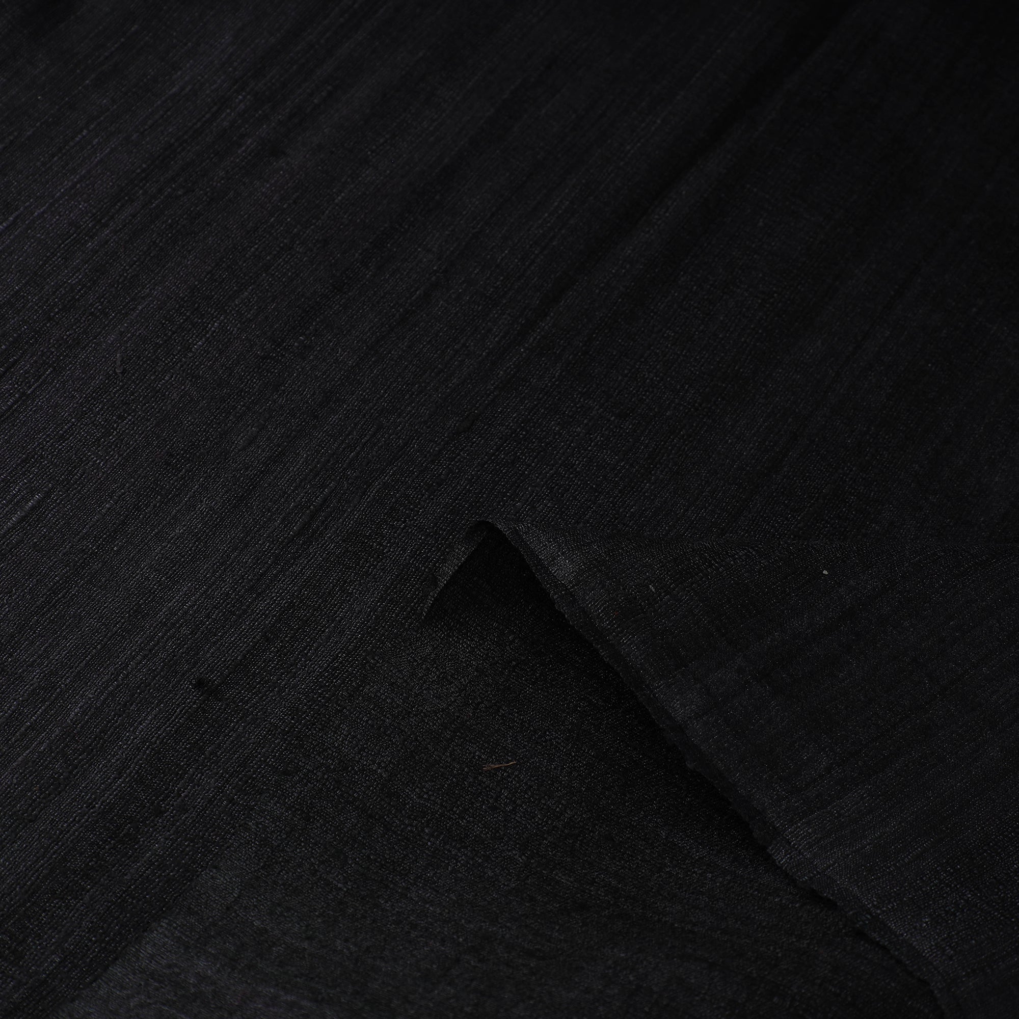 ITOKRI CRAFTS INITIATIVE Black - Authentic Handwoven Tussar Silk Bhagalpuri Fabric 01 - view 5