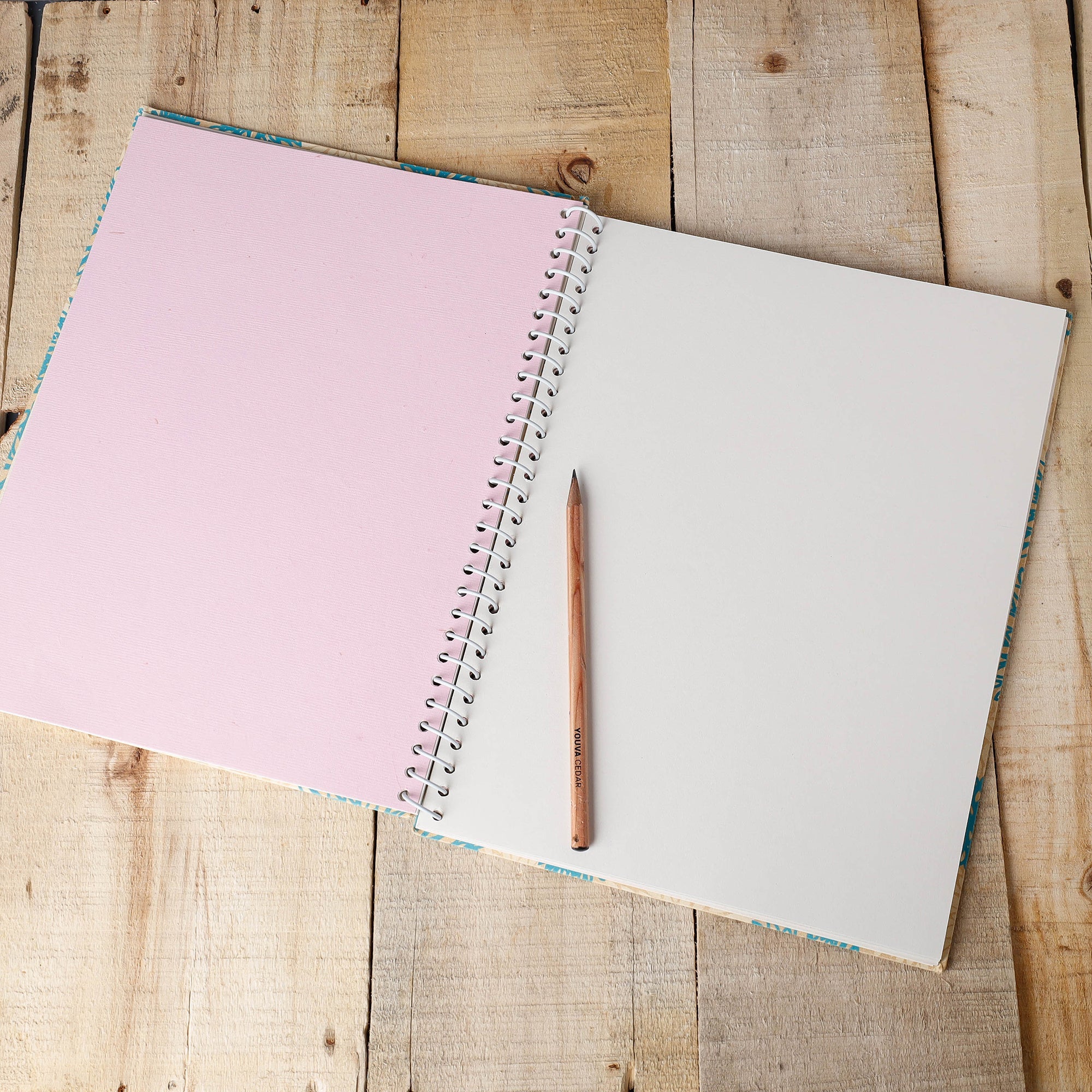 SUKRITI INPRINT Beige - Sukriti Handmade Classic Spiral Notebook (Large) - view 2