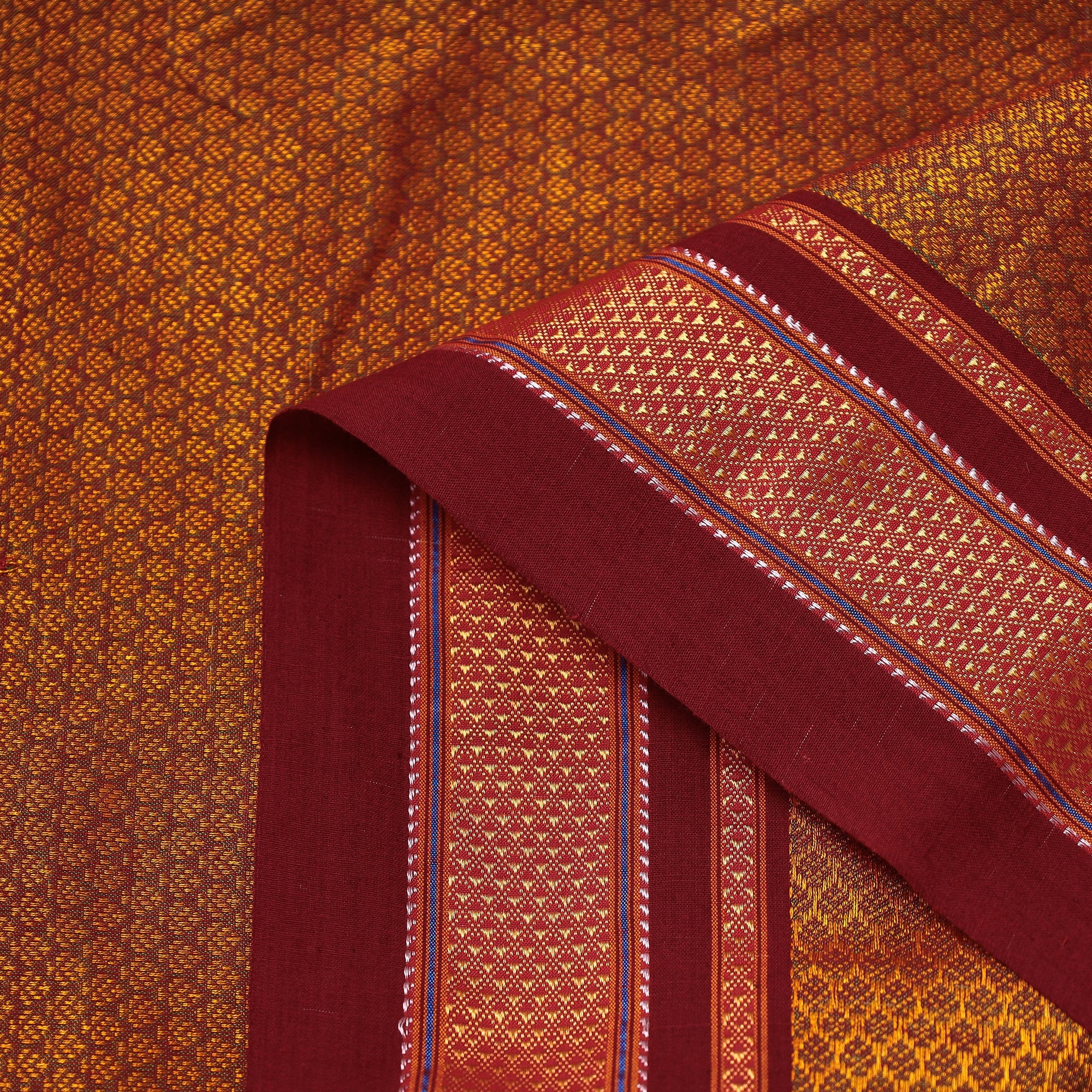 SOUTH KARGHA Brown - Karnataka Khun Weave Cotton Fabric - view 3