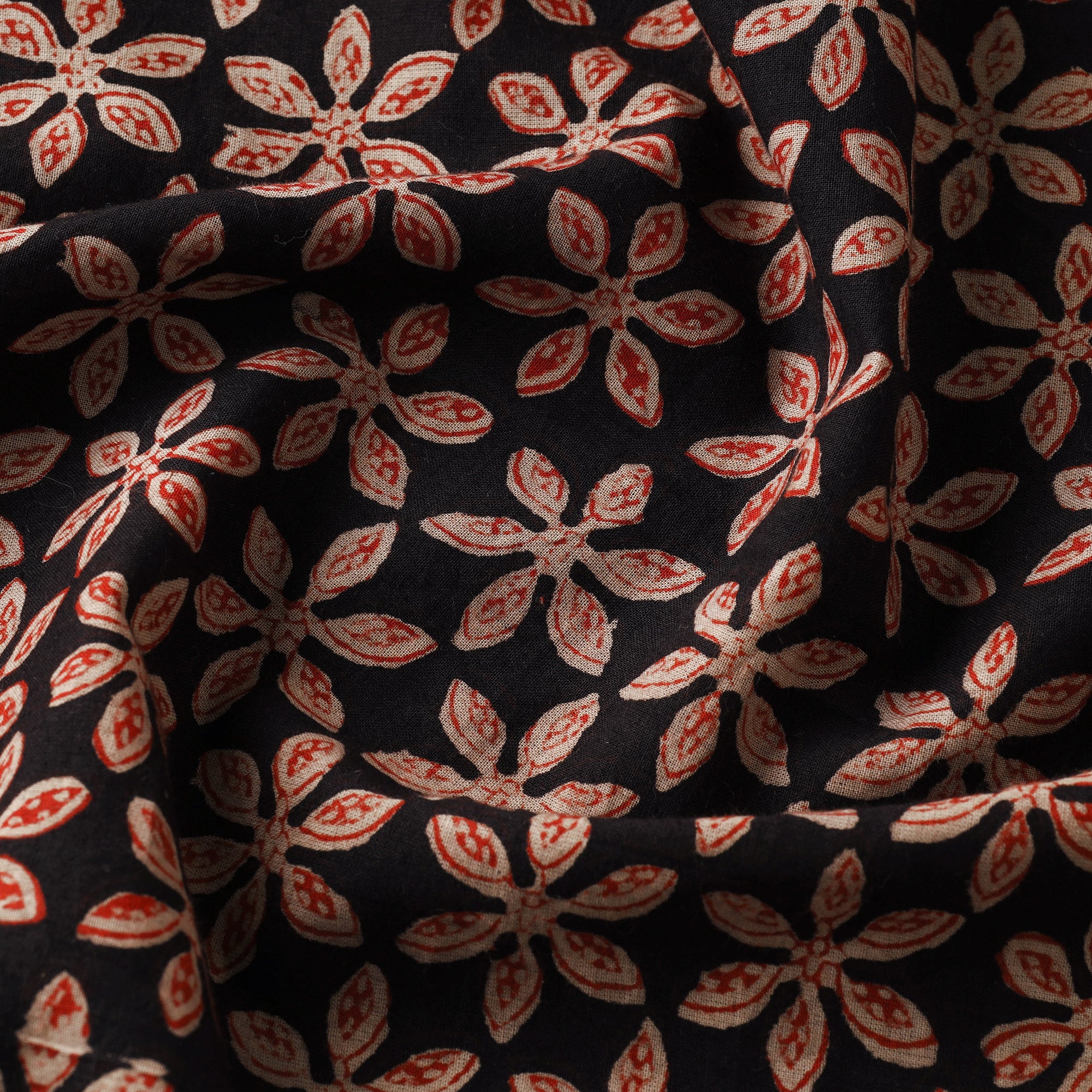 HAVELI CHRONICLES Black - Bagru Block Print Cotton Fabric 20 - view 3
