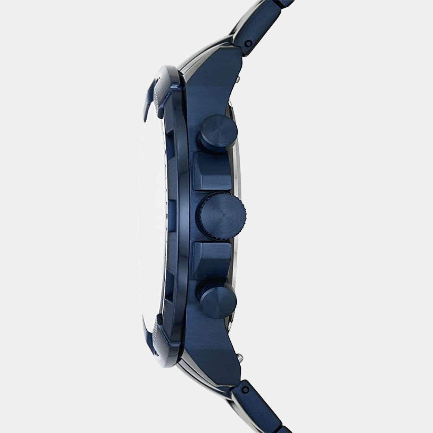 Fossil Bronson Men Quartz Blue Dial Chronograph Stainless Steel Watch FS5916 - view 3