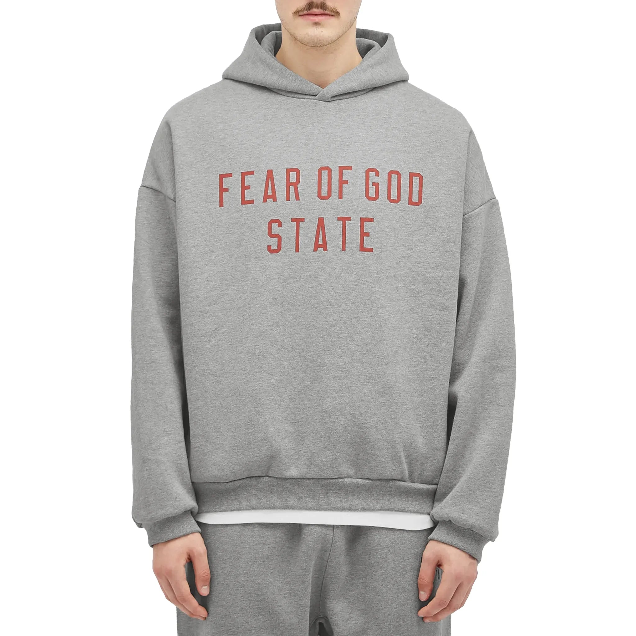 Fear Of God Essentials Fear Of God State Fleece Dark Heather Hoodie (FW24) - view 3