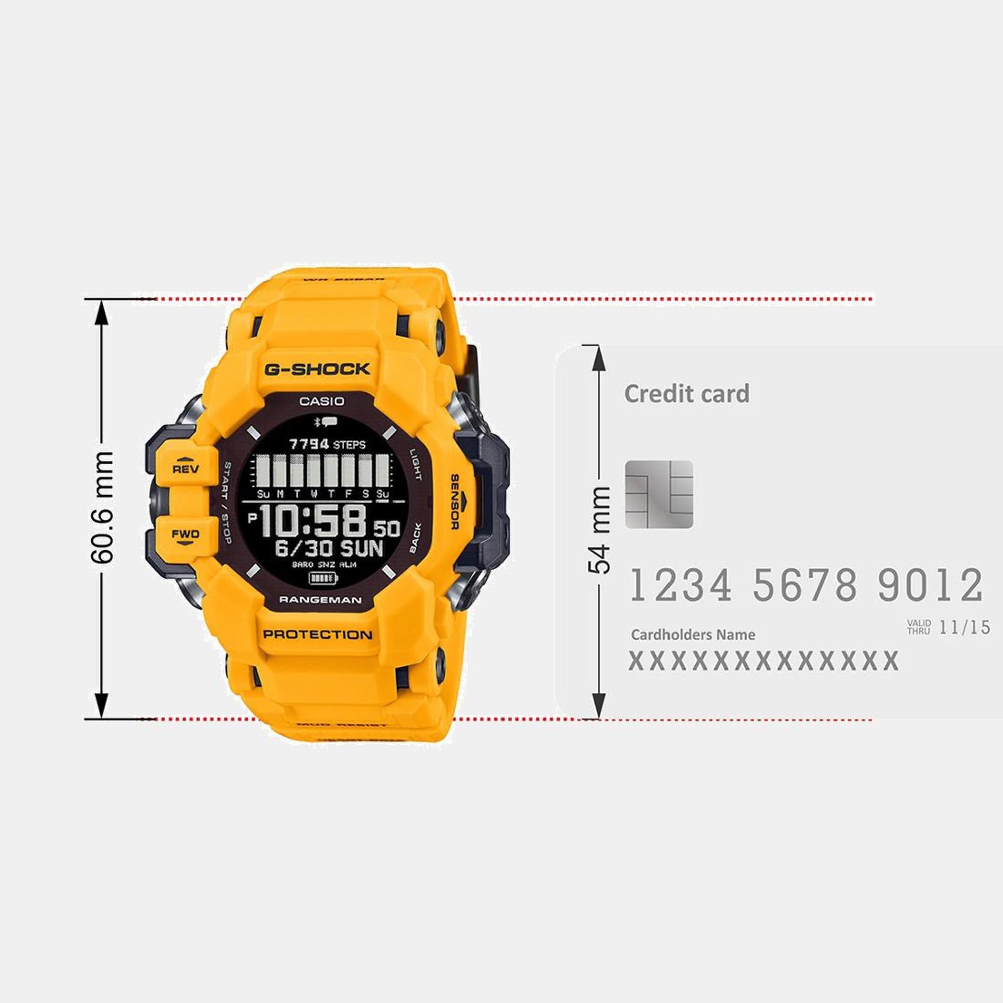 Casio G-Shock Men Quartz Black Dial Digital Resin Watch G1530 - view 9