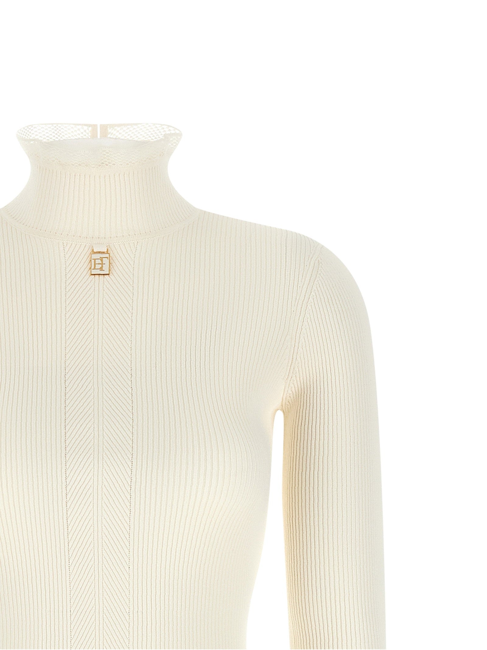 Elisabetta Franchi Ribbed Knit Dress - view 3
