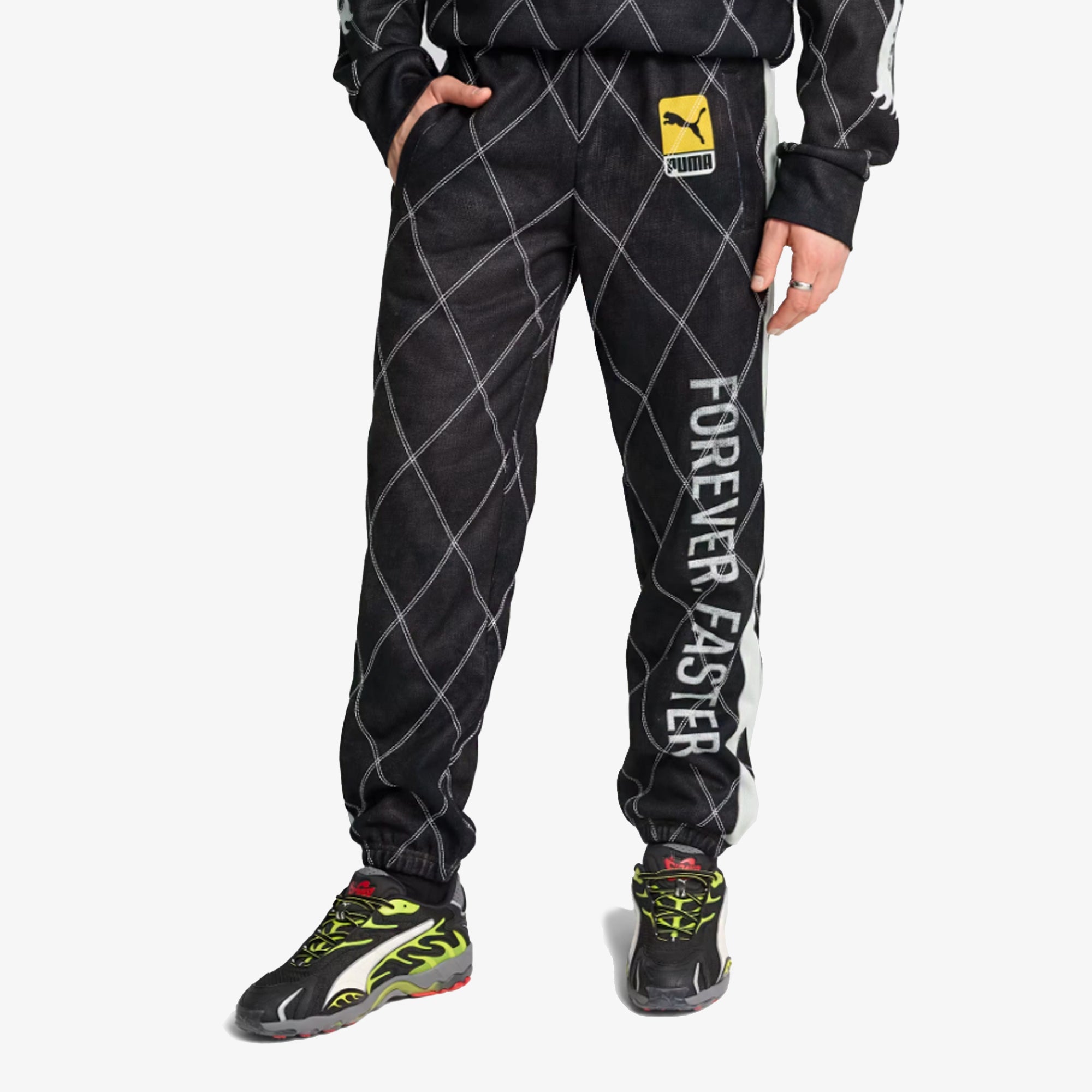 Puma |x A$ap Rocky Distressed Sweatpants { Puma Black