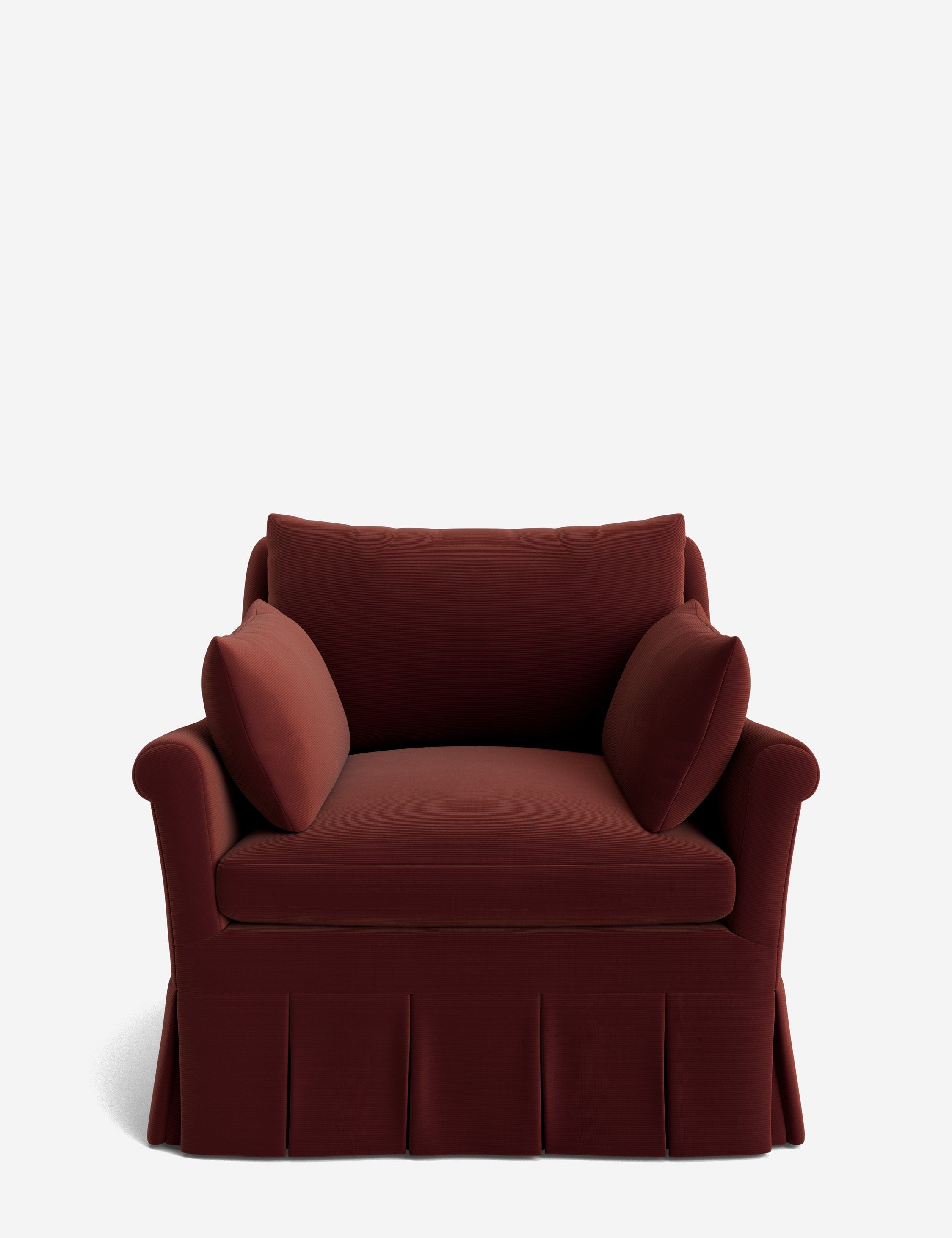Lulu and Georgia Portola Rolled Arm Luxe Depth Pleated Chair - view 28