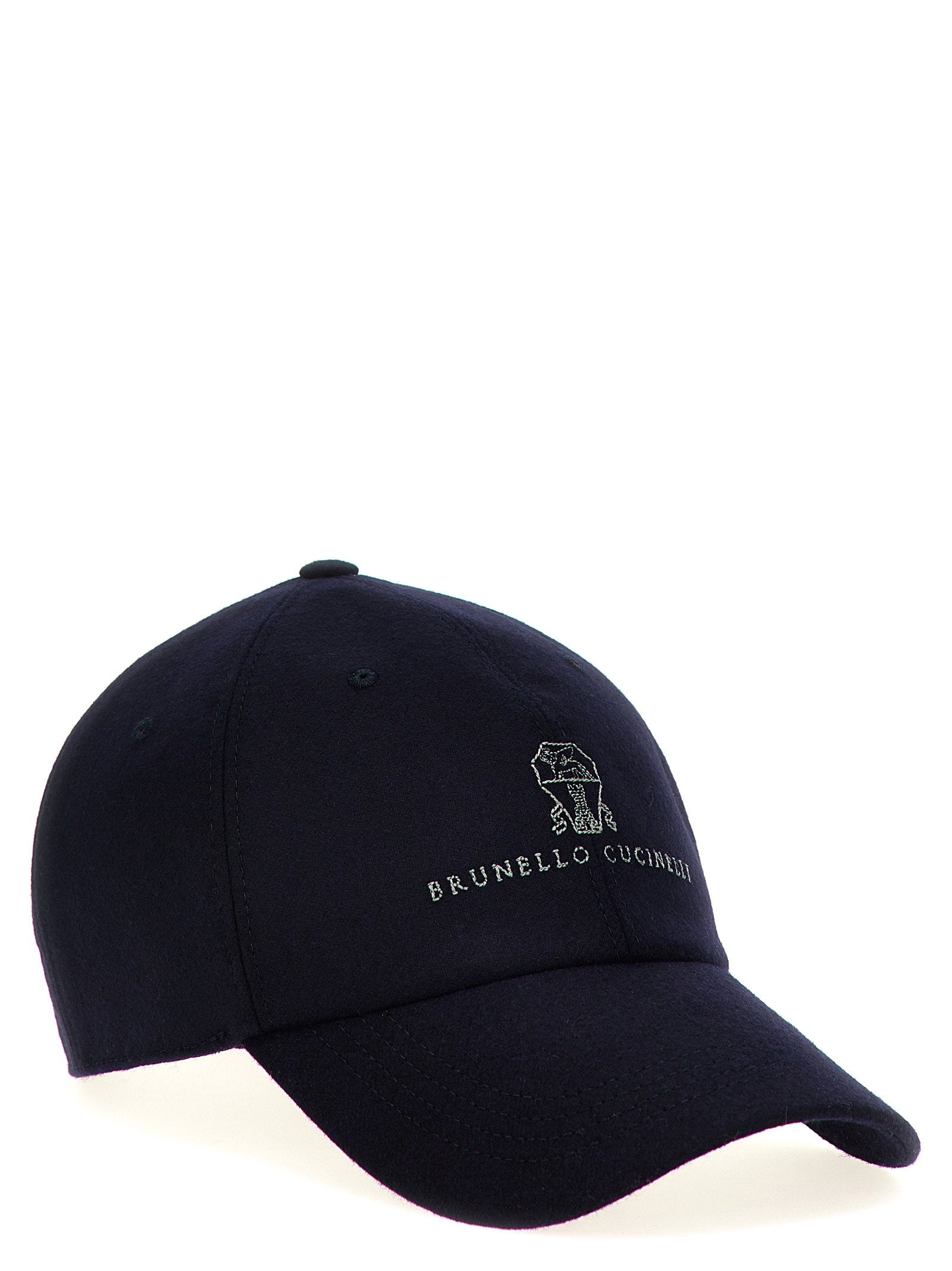 Brunello Cucinelli Logo Embroidery Cap – 100% wool - view 2