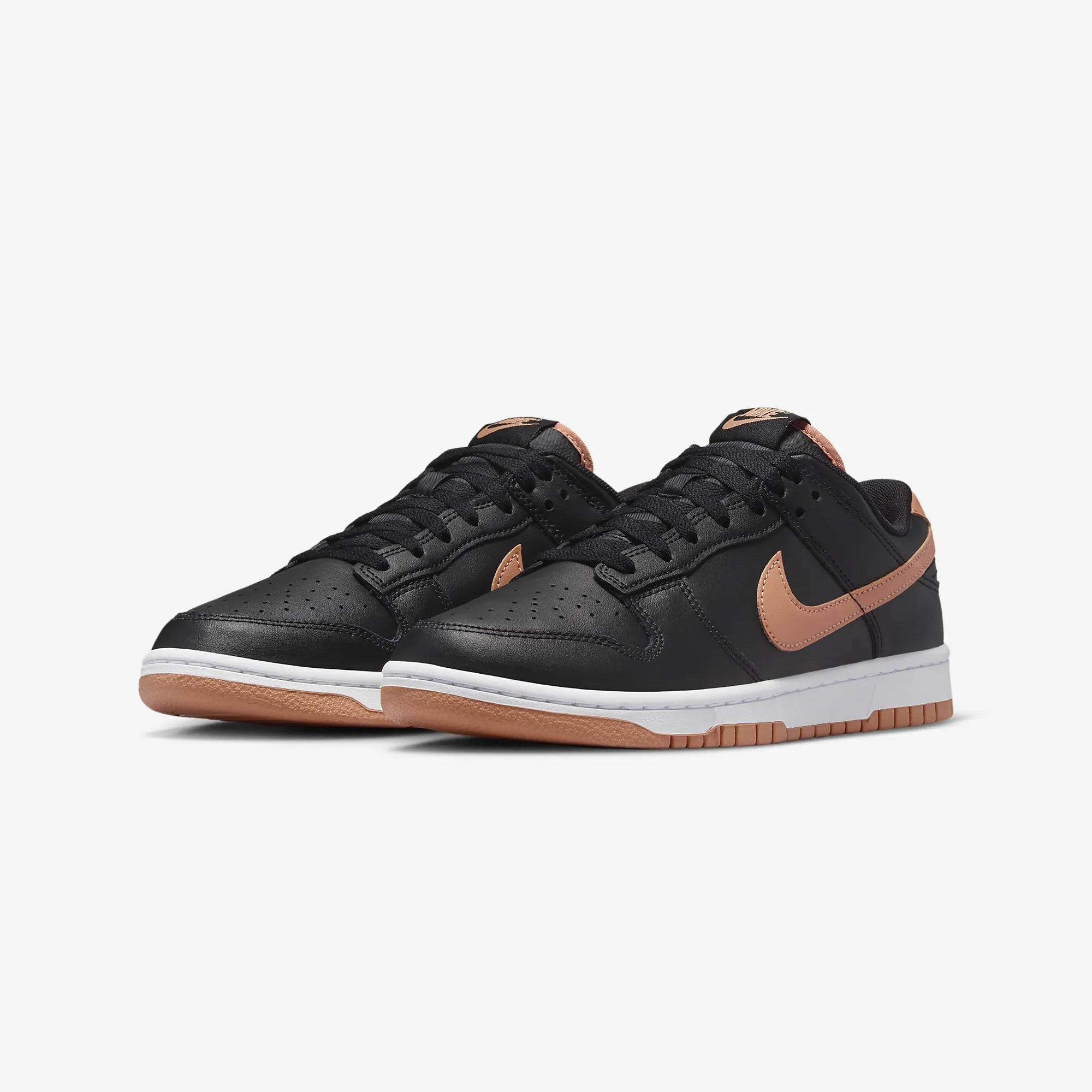 Nike | DUNK LOW RETRO { BLACK/AMBER BROWN-BLACK-WHITE