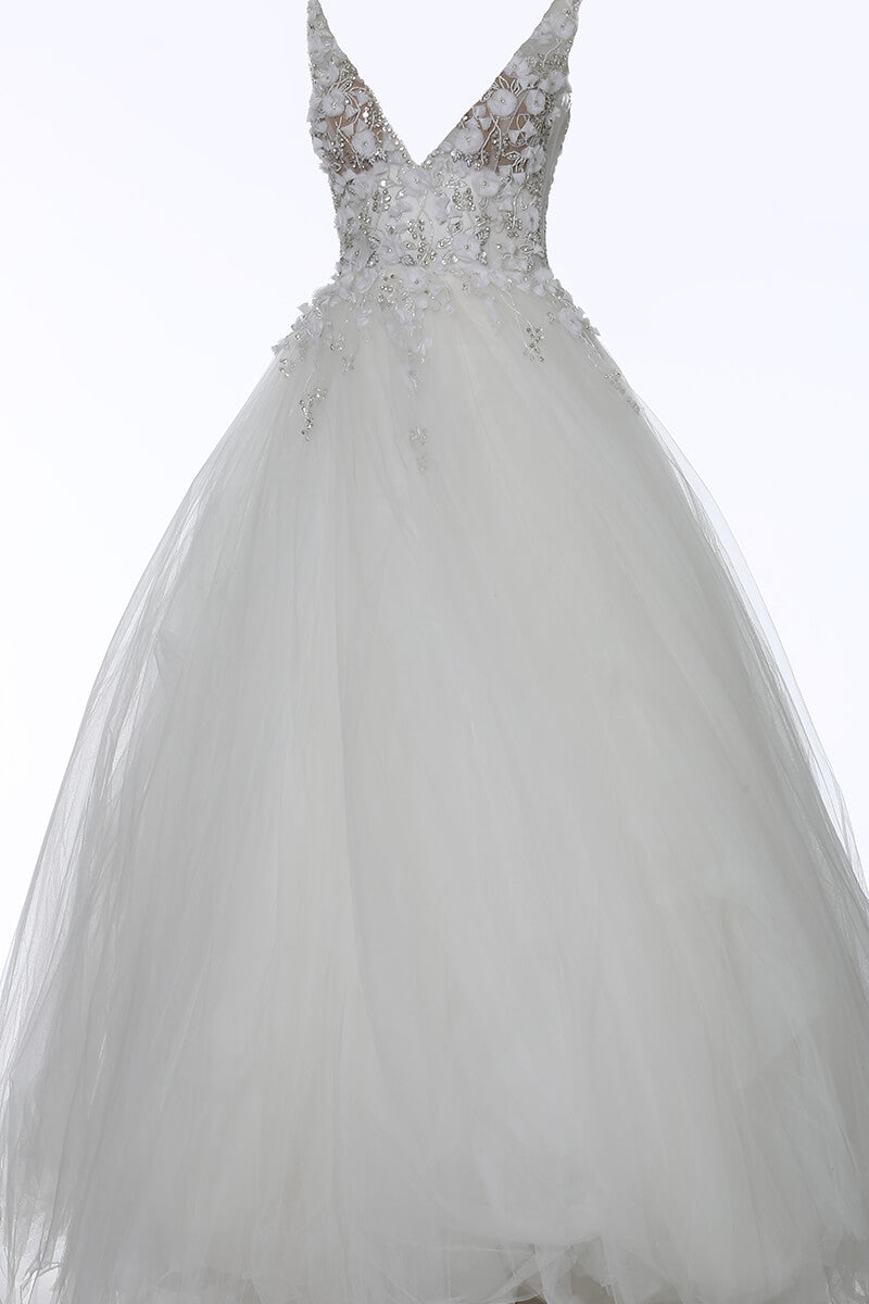 Tulle Sleeveless A-line Gown by Jovani 3110 - view 7