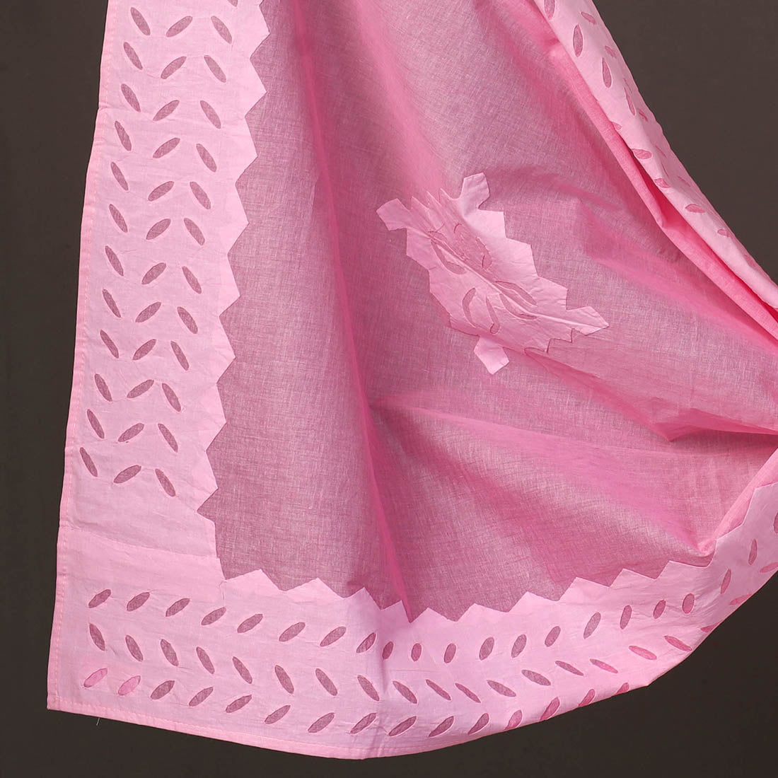 SHADES OF MARUDHARA 3pc Cut Work Cotton Barmer Applique Dress Material 47 - view 4