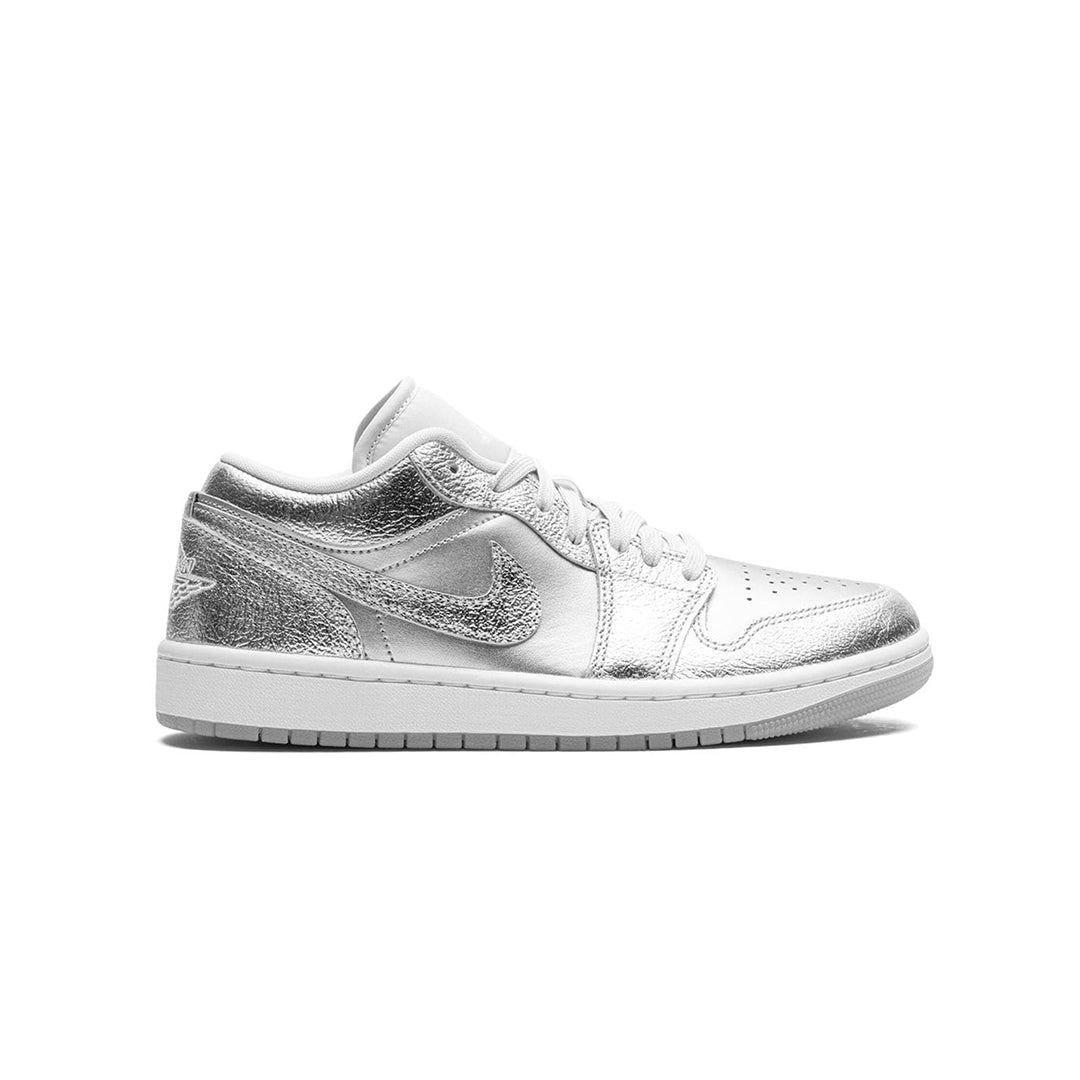 Kicks Machine Air Jordan 1 Low SE Metallic Silver Sale