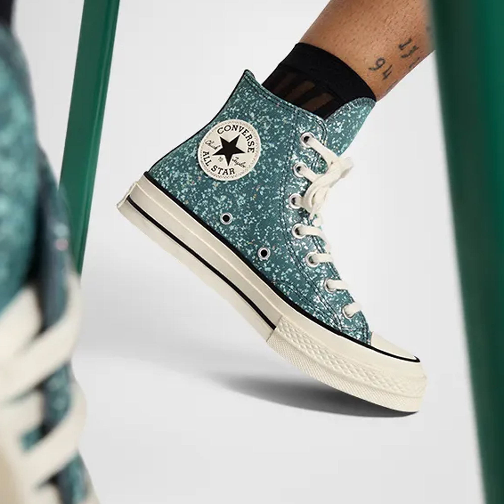 Converse | CHUCK 70 GLITTER { BLUE - view 2