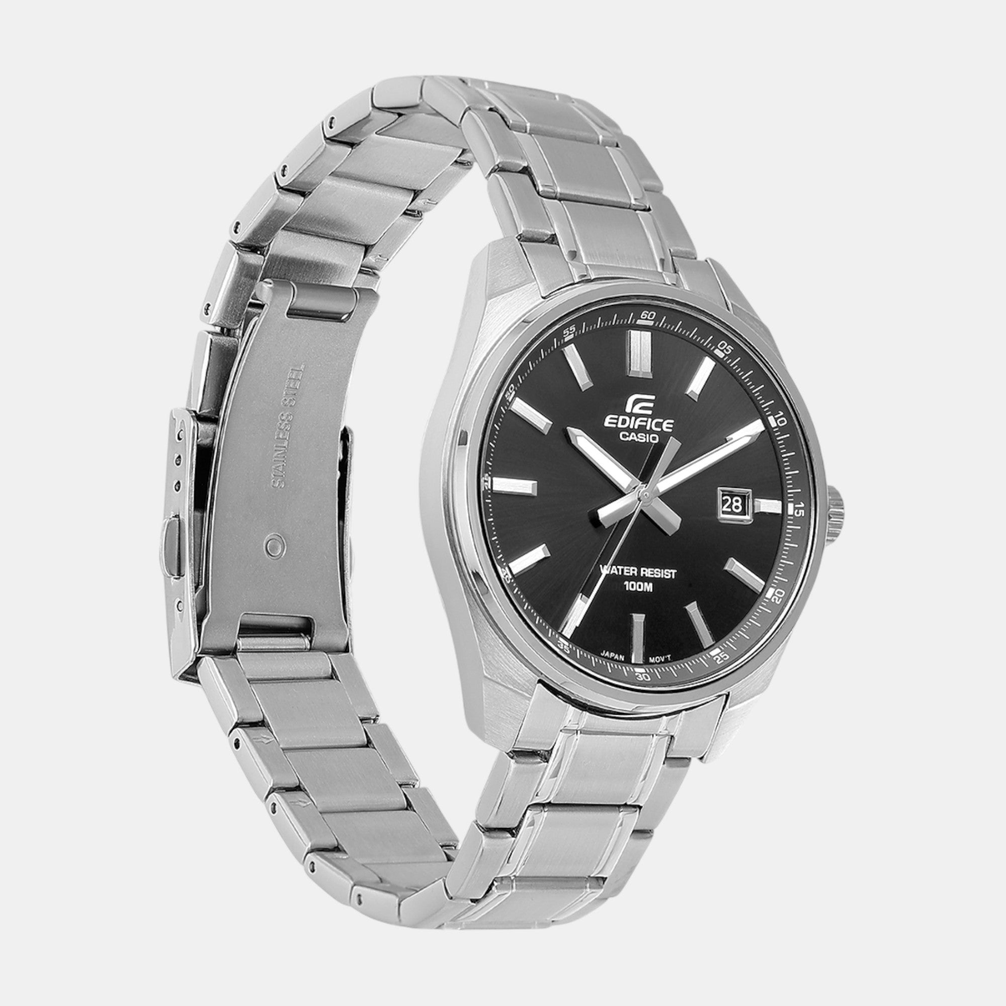 Casio Edifice Men Quartz Black Dial Analog Stainless Steel Watch ED618 - view 2
