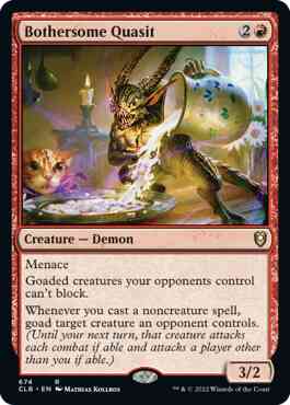 Bothersome quasit 674 – Magic Bothersome Quasit [674] [Commander Legends: Battle for Baldur's Gate] [Non-Foil]