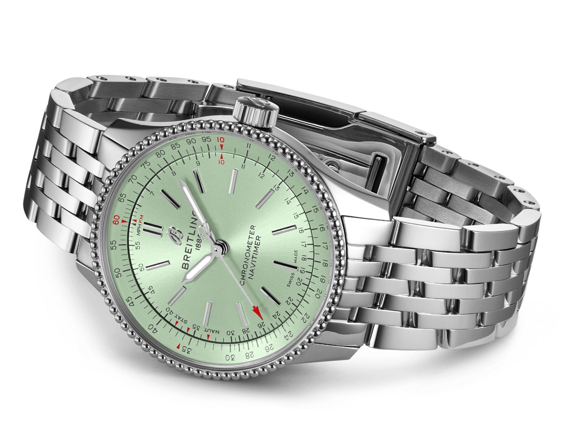 Breitling Navitimer Swiss Brand with Green Dial Watch for Women - view 2