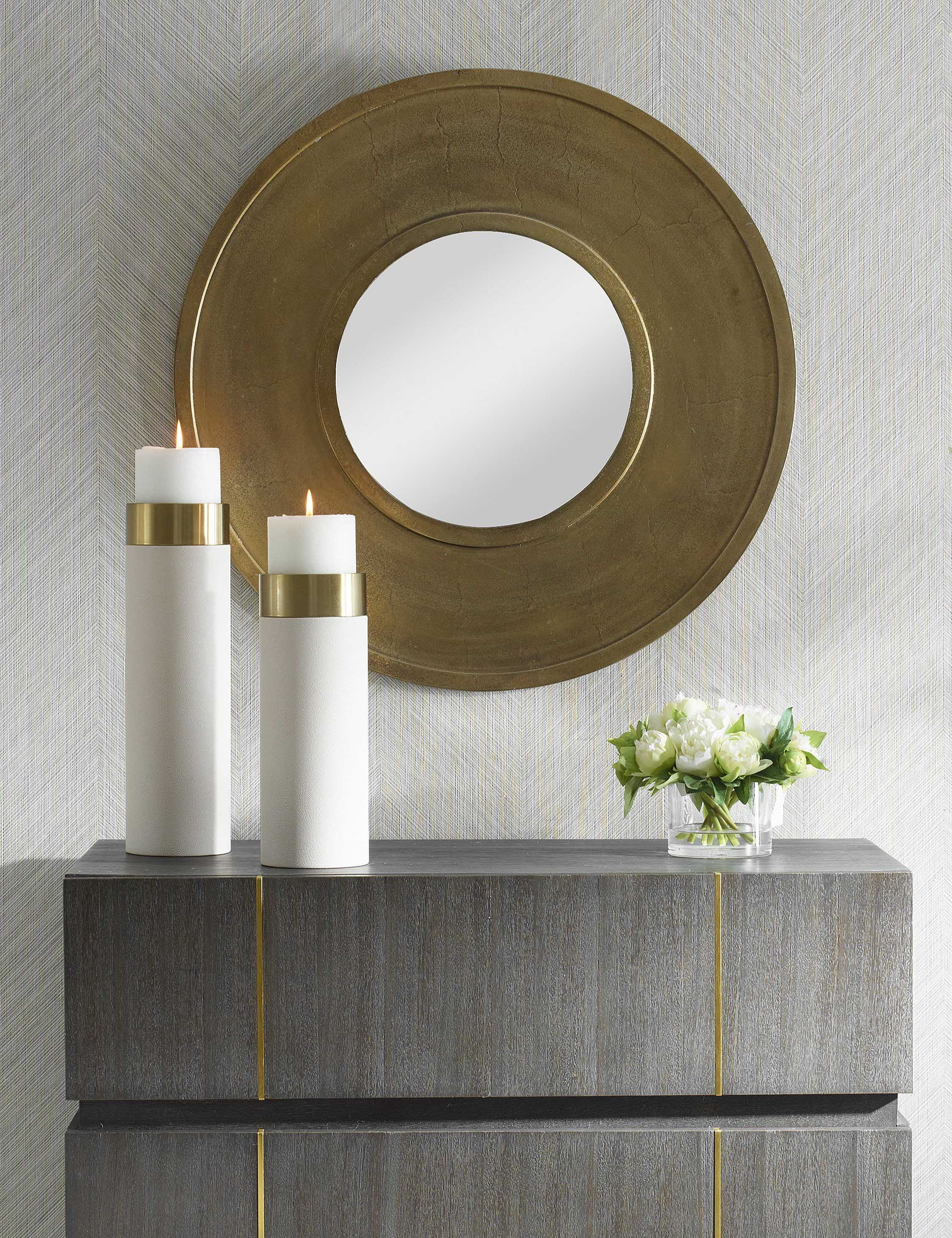 Lulu and Georgia Colman Round Mirror – Gold - view 2