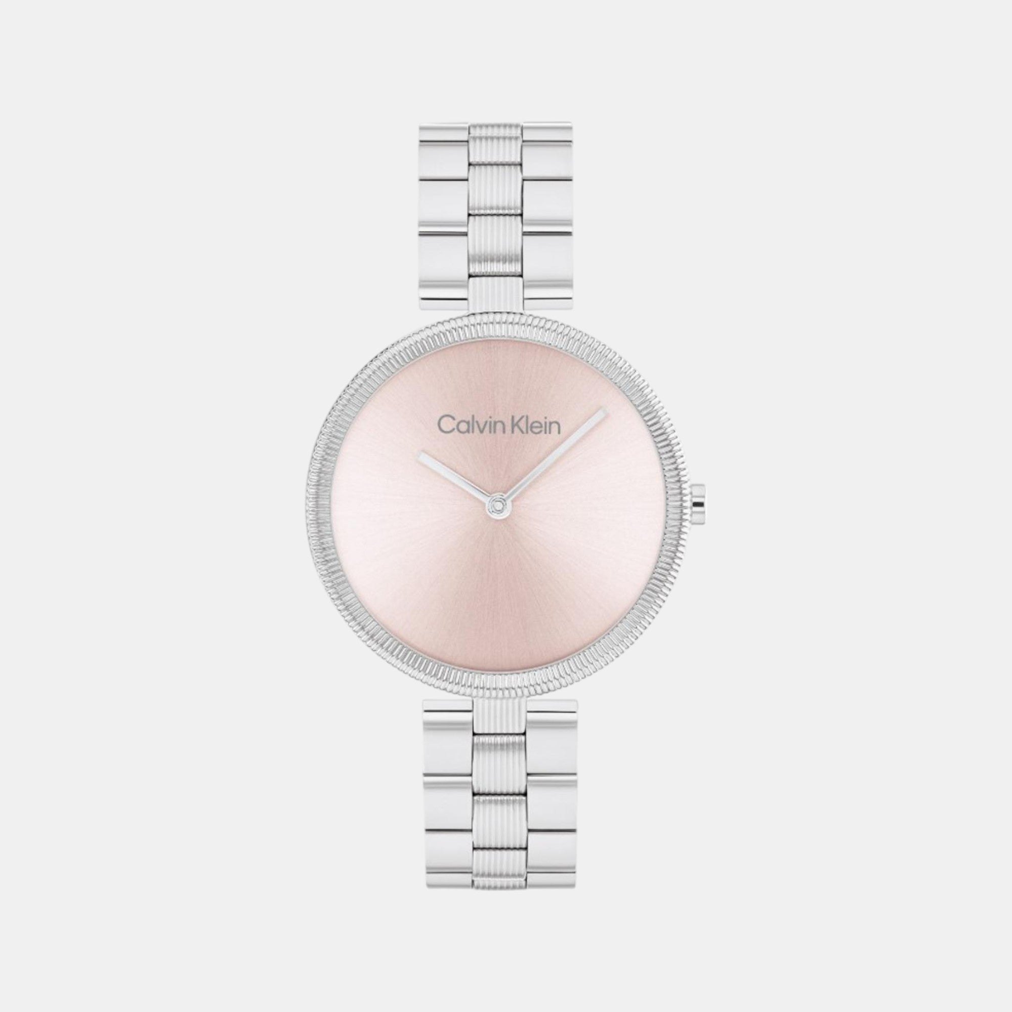 Calvin Klein Gleam Women Quartz Light Blush Dial Analog Stainless Steel Watch 25100015