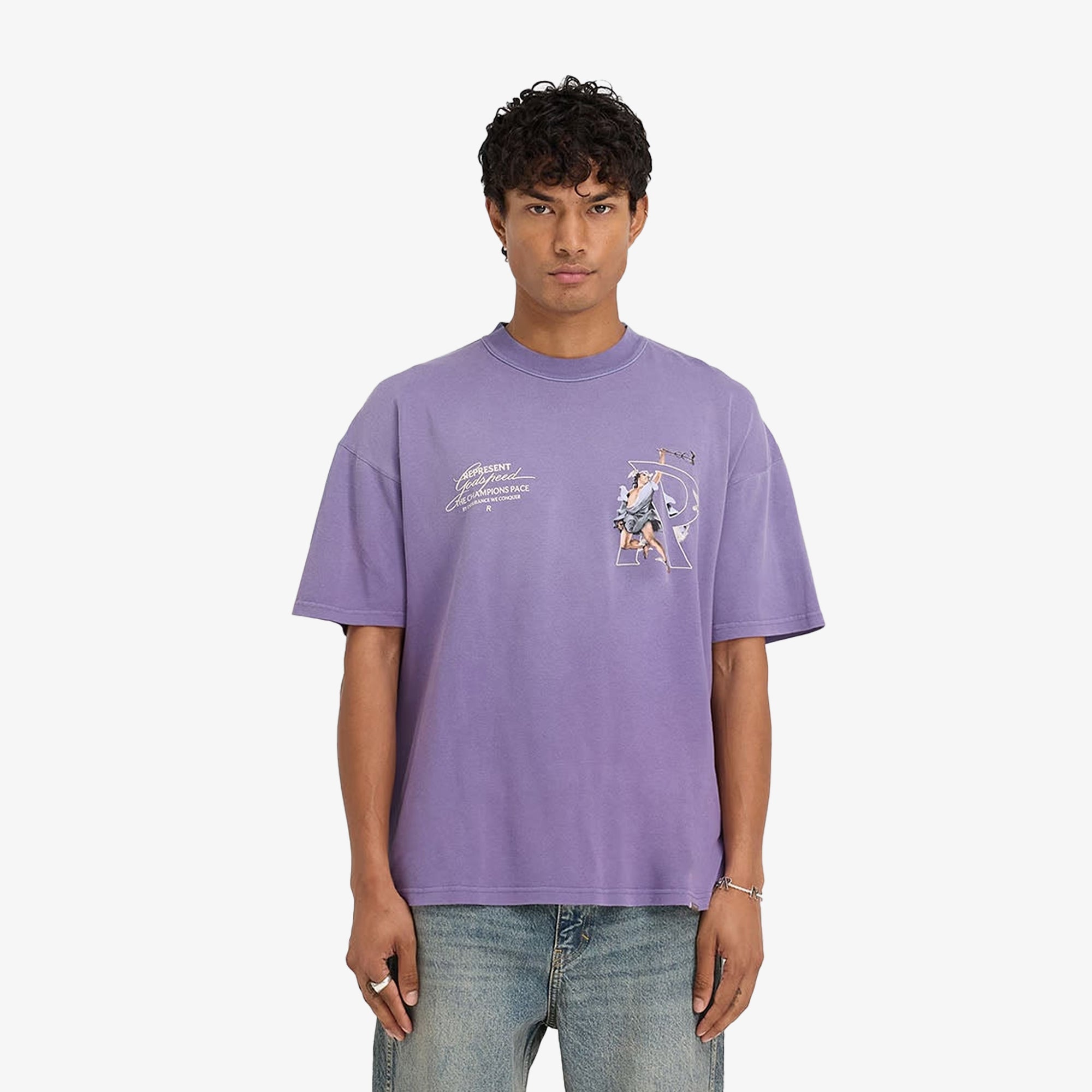 Represent | Hermes T-shirt { Purple